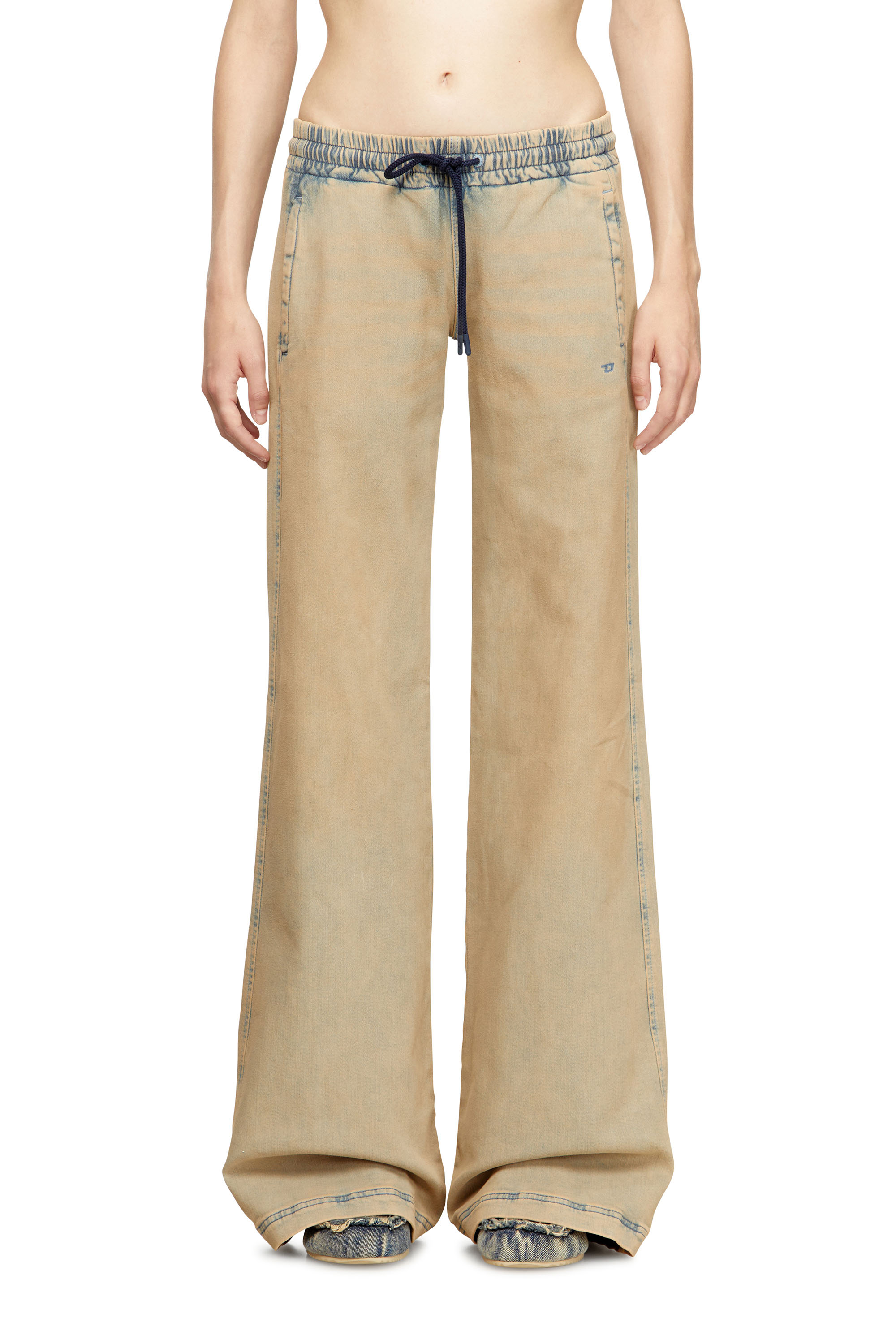 Diesel - Relaxed 2078 D-Ainty Joggjeans® 09M33 Femme, Bleu/Beige - Image 3