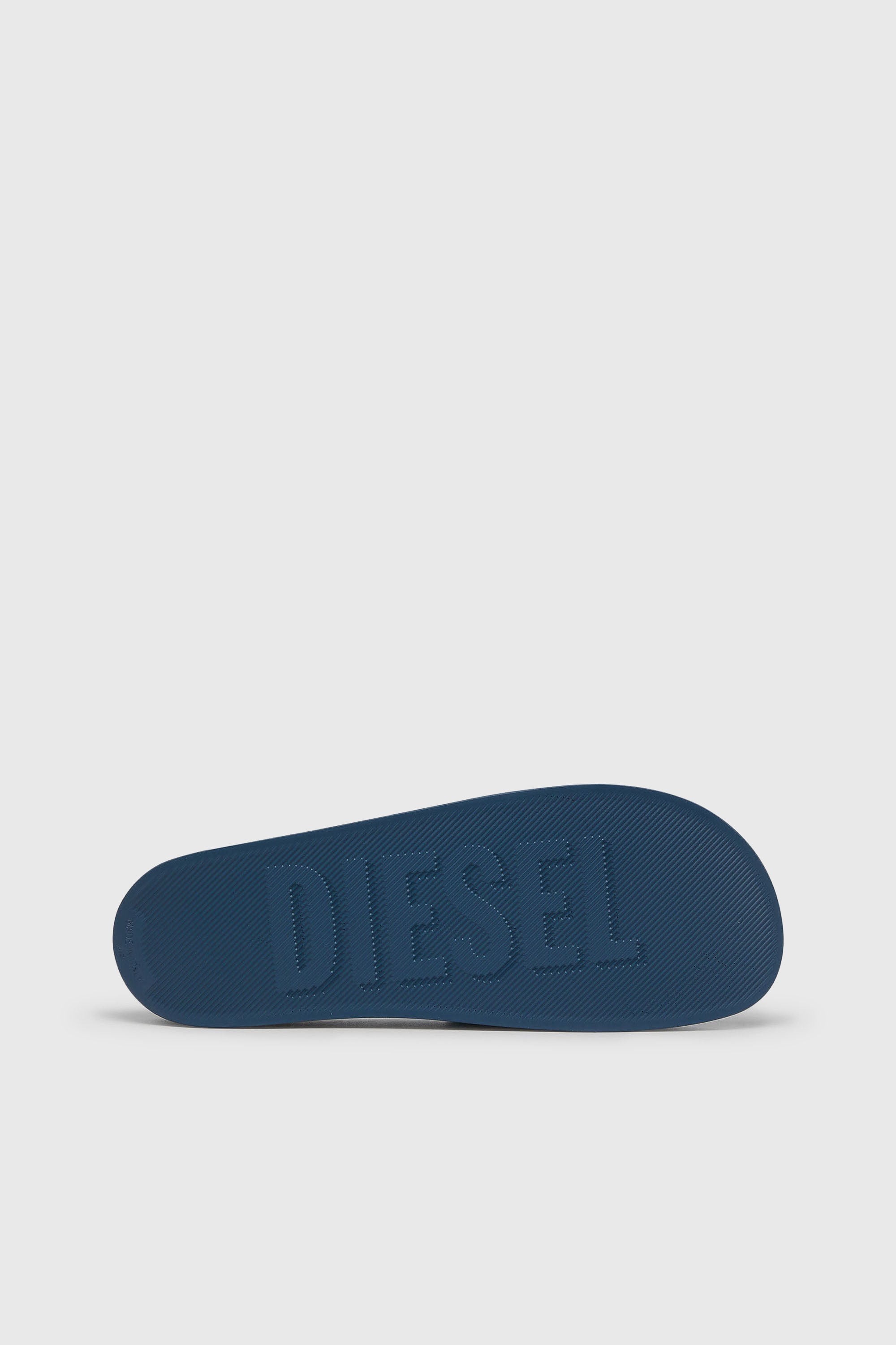 Diesel - SA-SWIM, Male's Sa-Swim - Rubber slides with transparent upper in Blue - 5