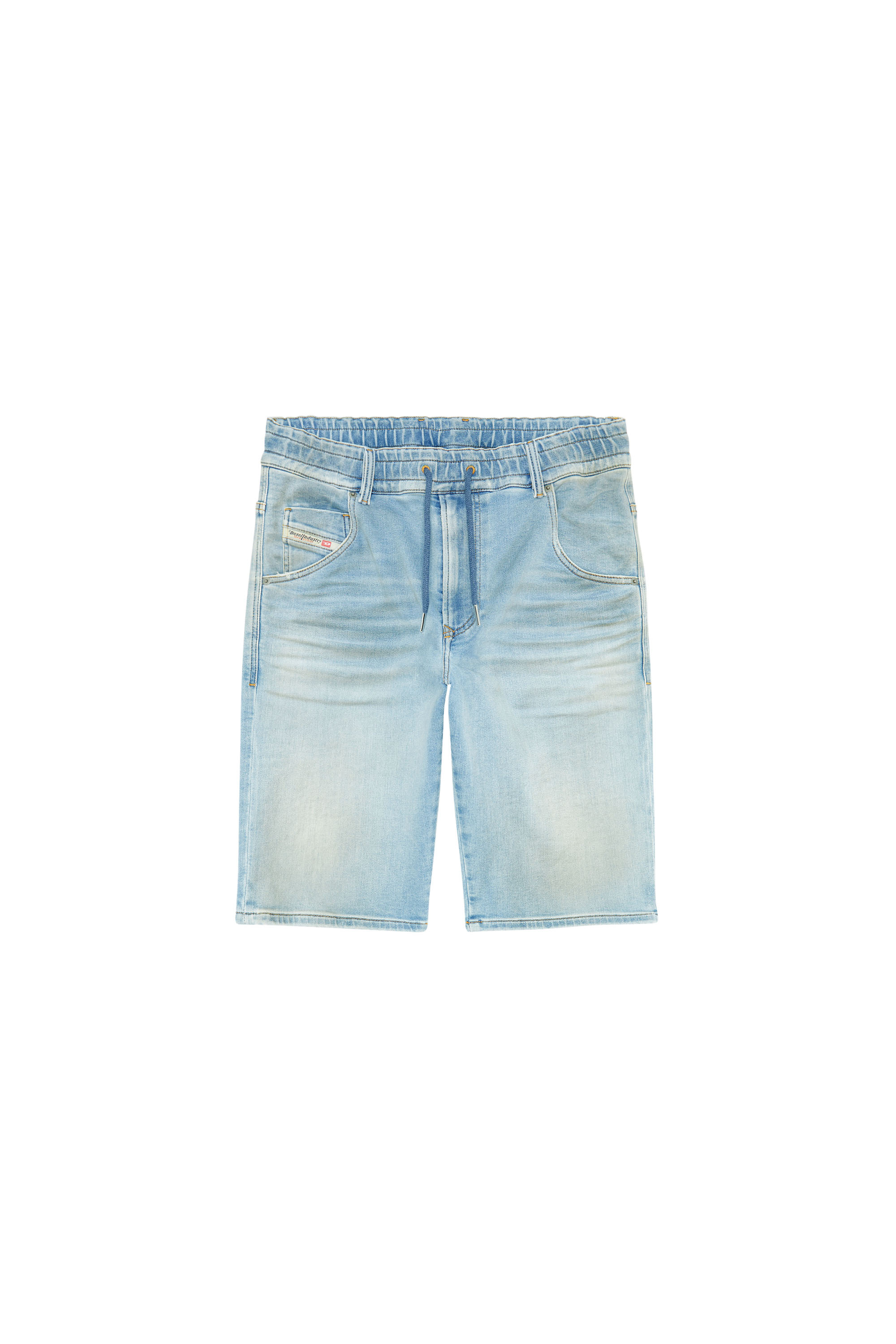 Diesel - D-KROOSHORT-Z-T, Man's Shorts in JoggJeans in Light Blue - 2