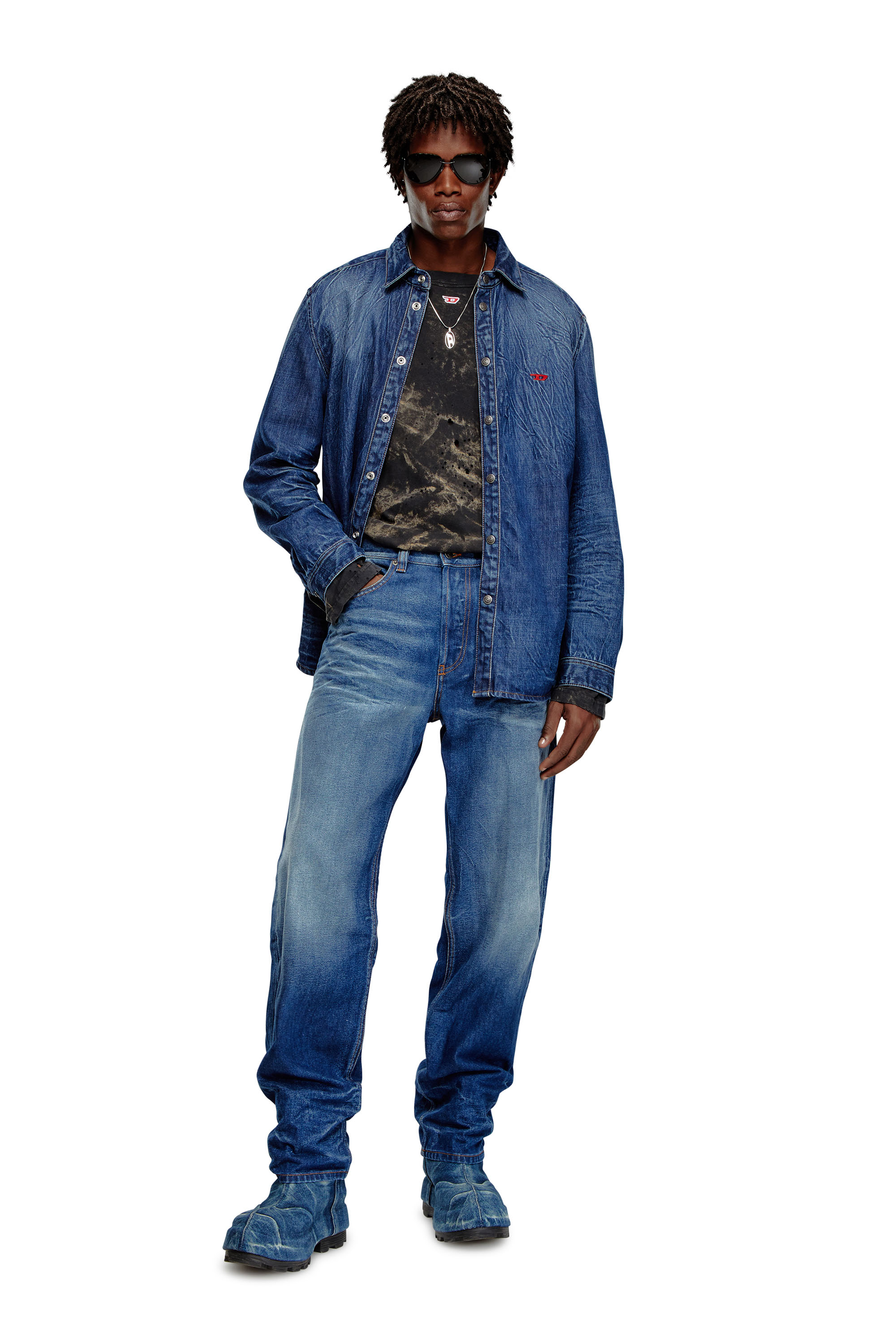 Men's Regular Jeans | Medium blue | Diesel 2010 D-Macs