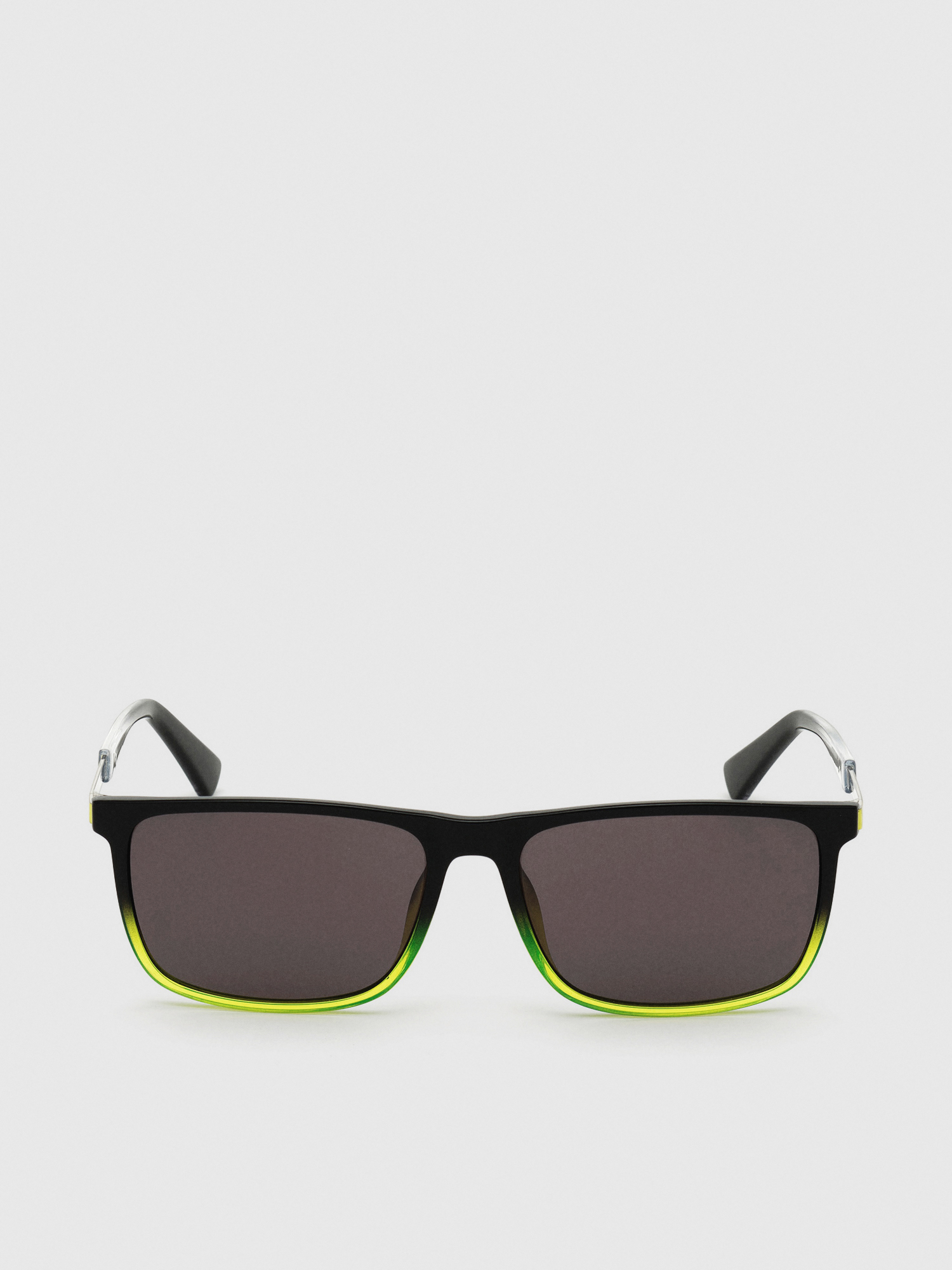 Diesel - DL0312, Man's Injected Sunglasses in Black/Yellow - 1