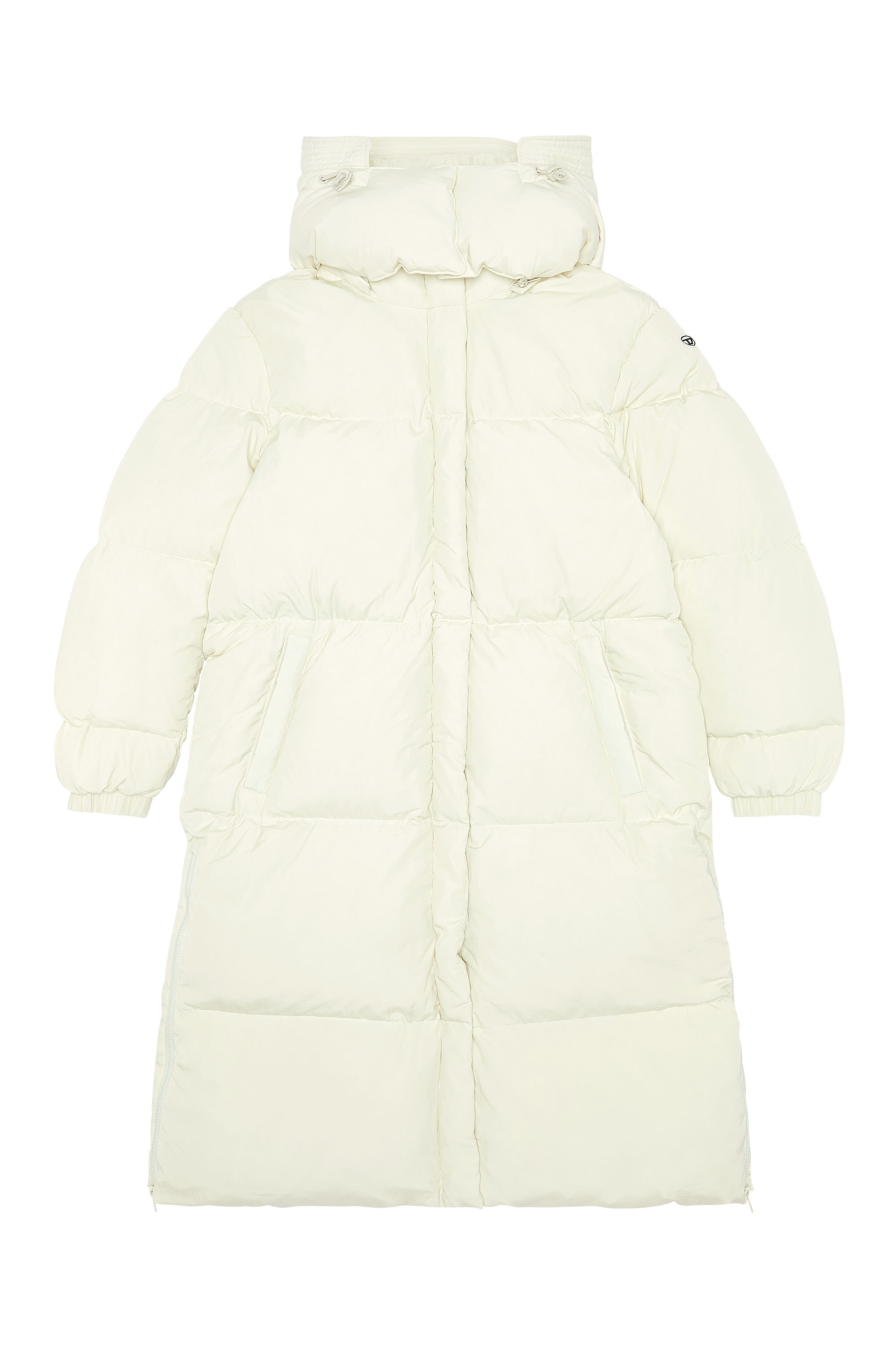 Women's Down coat in recycled nylon taslan | White | Diesel