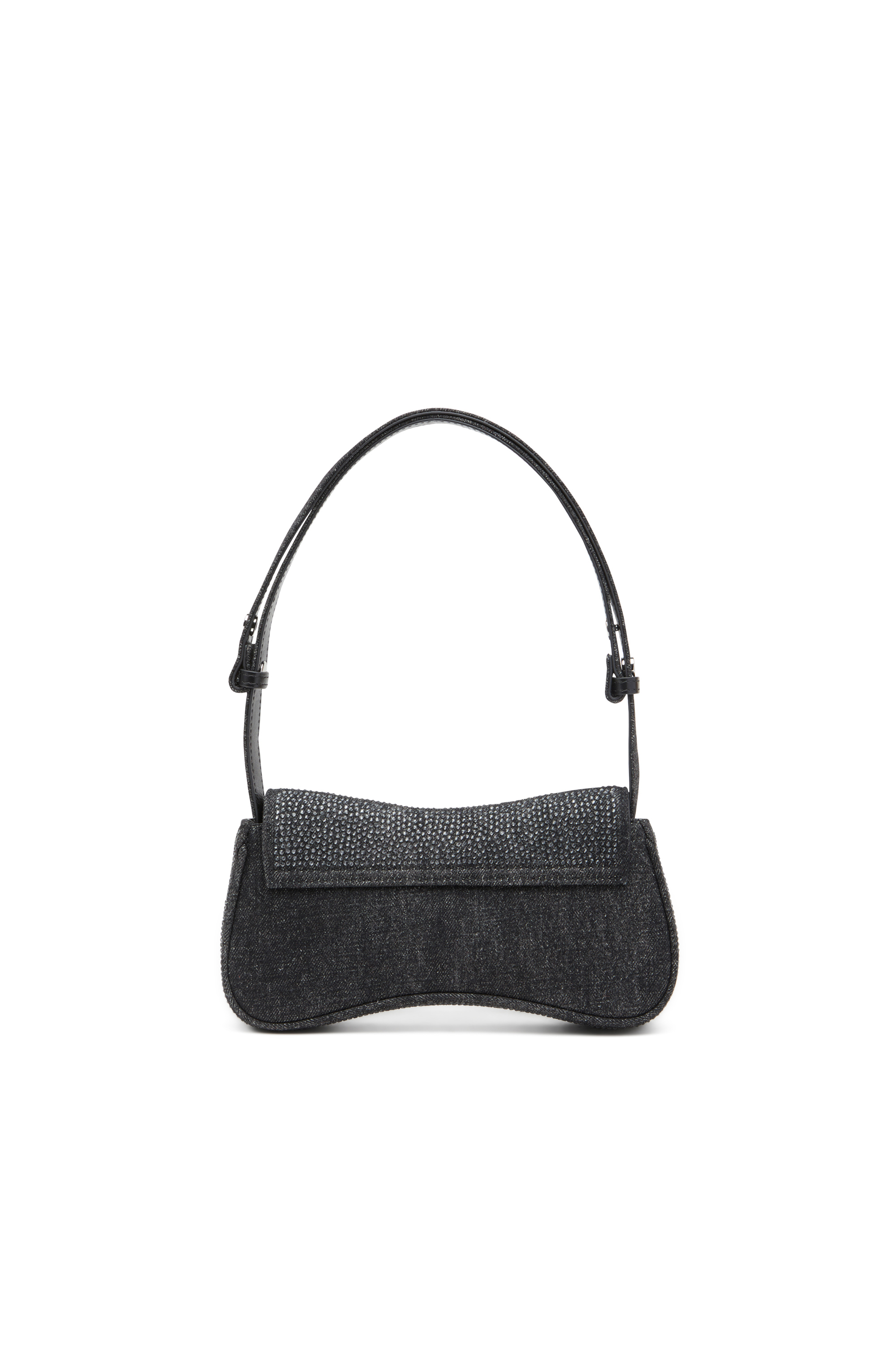 Diesel - PLAY CLUTCH, Female's Play-Clutch in crystal denim in Black - 2