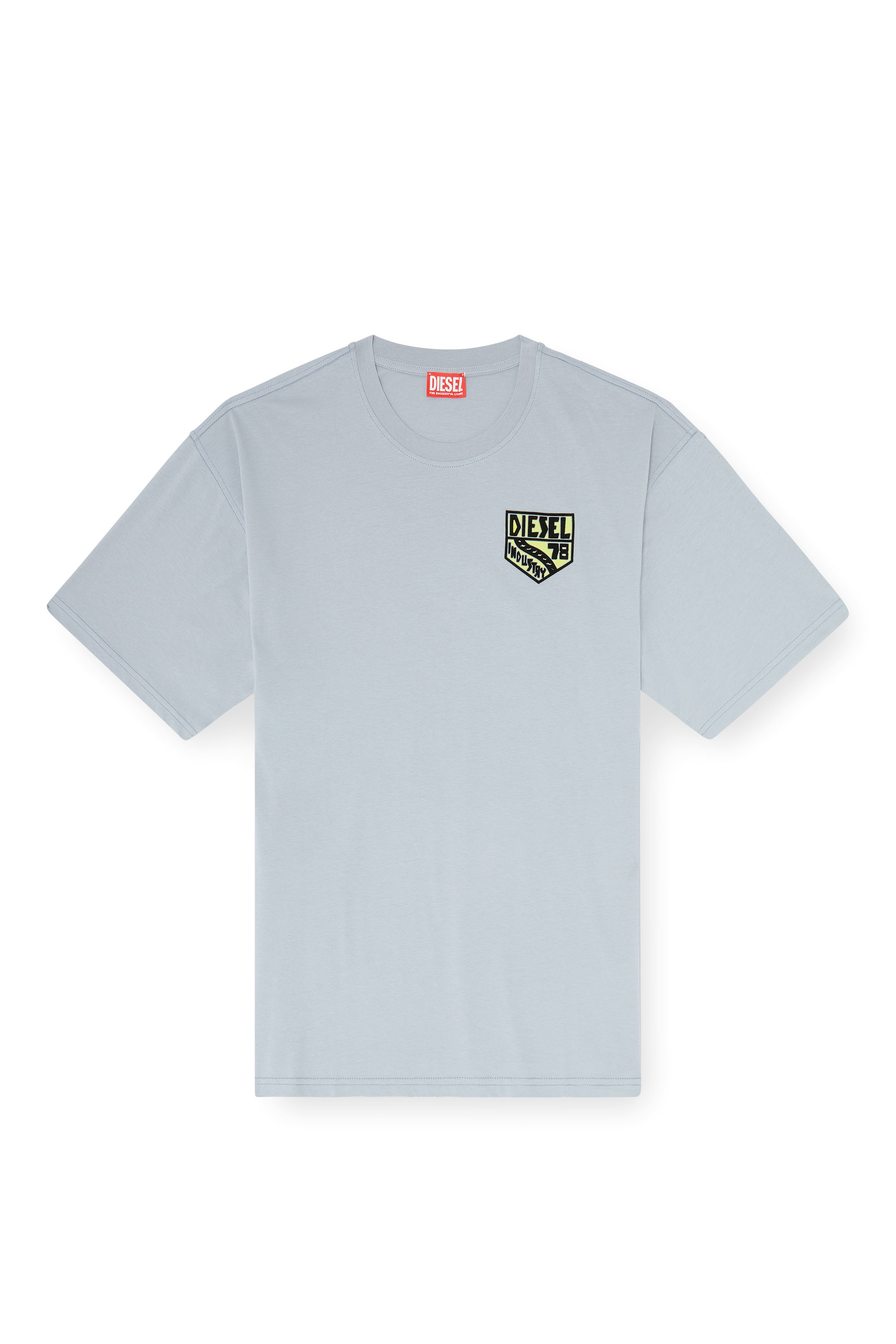 Diesel - T-BOXT-AA15, T-shirt avec imprim&eacute; Diesel Industry sur la poitrine Homme in Gris - 3