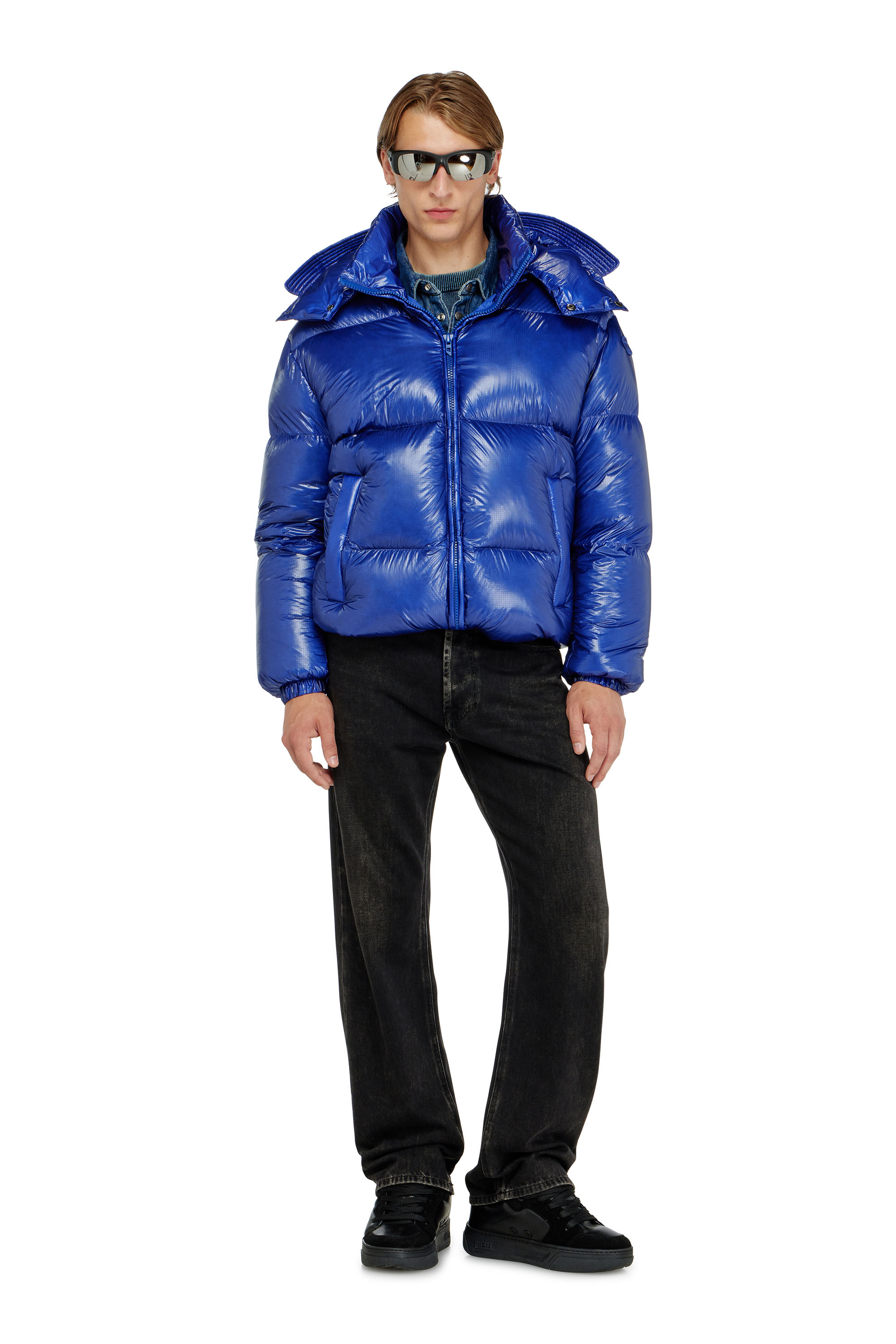 Diesel - W-ROLFYS-WRD-BKCP, Chaqueta acolchada con capucha desmontable Hombre in ToBeDefined - 1