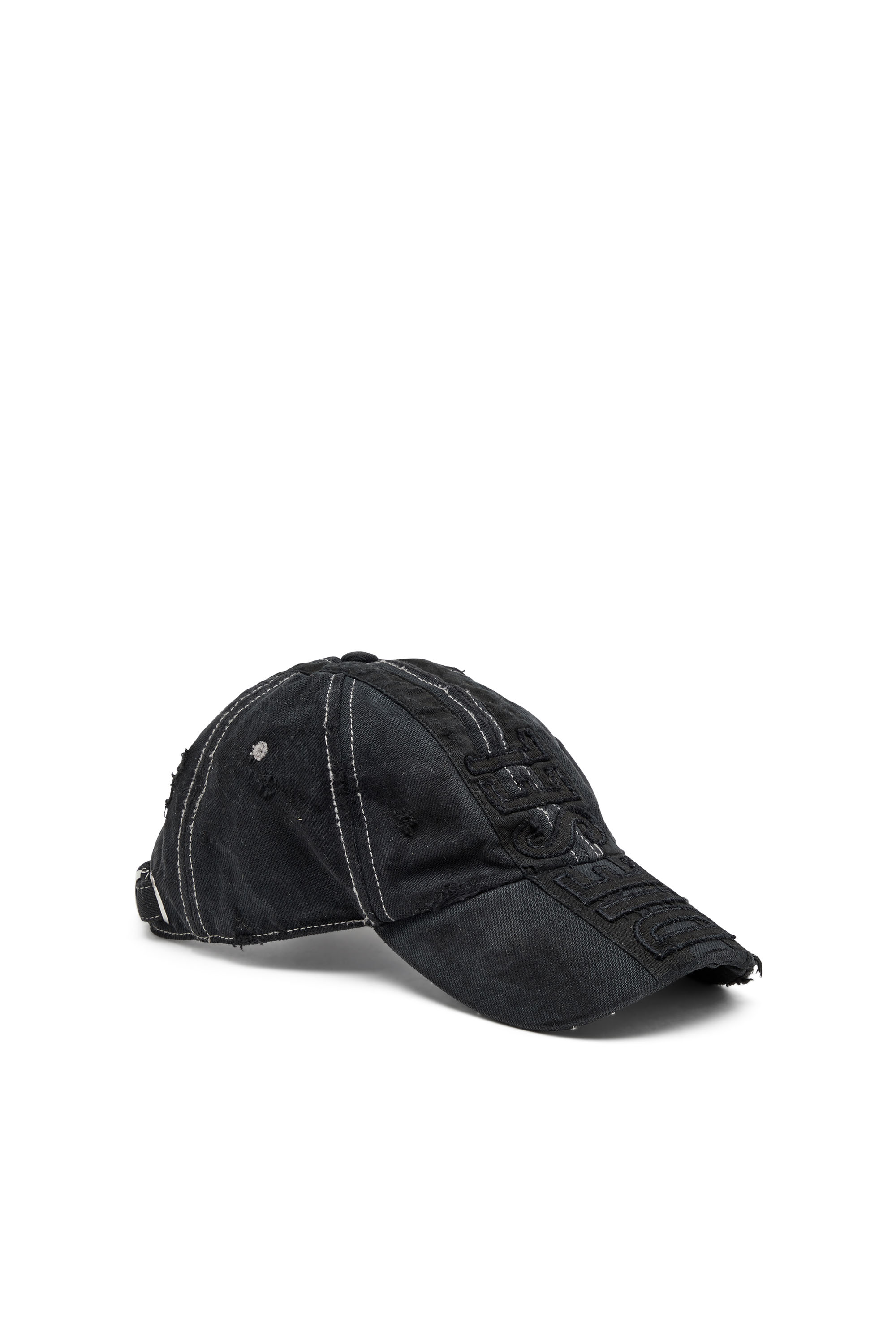 Diesel - C-GEIR, Gorra de b&eacute;isbol con parches Hombre in Negro - 1