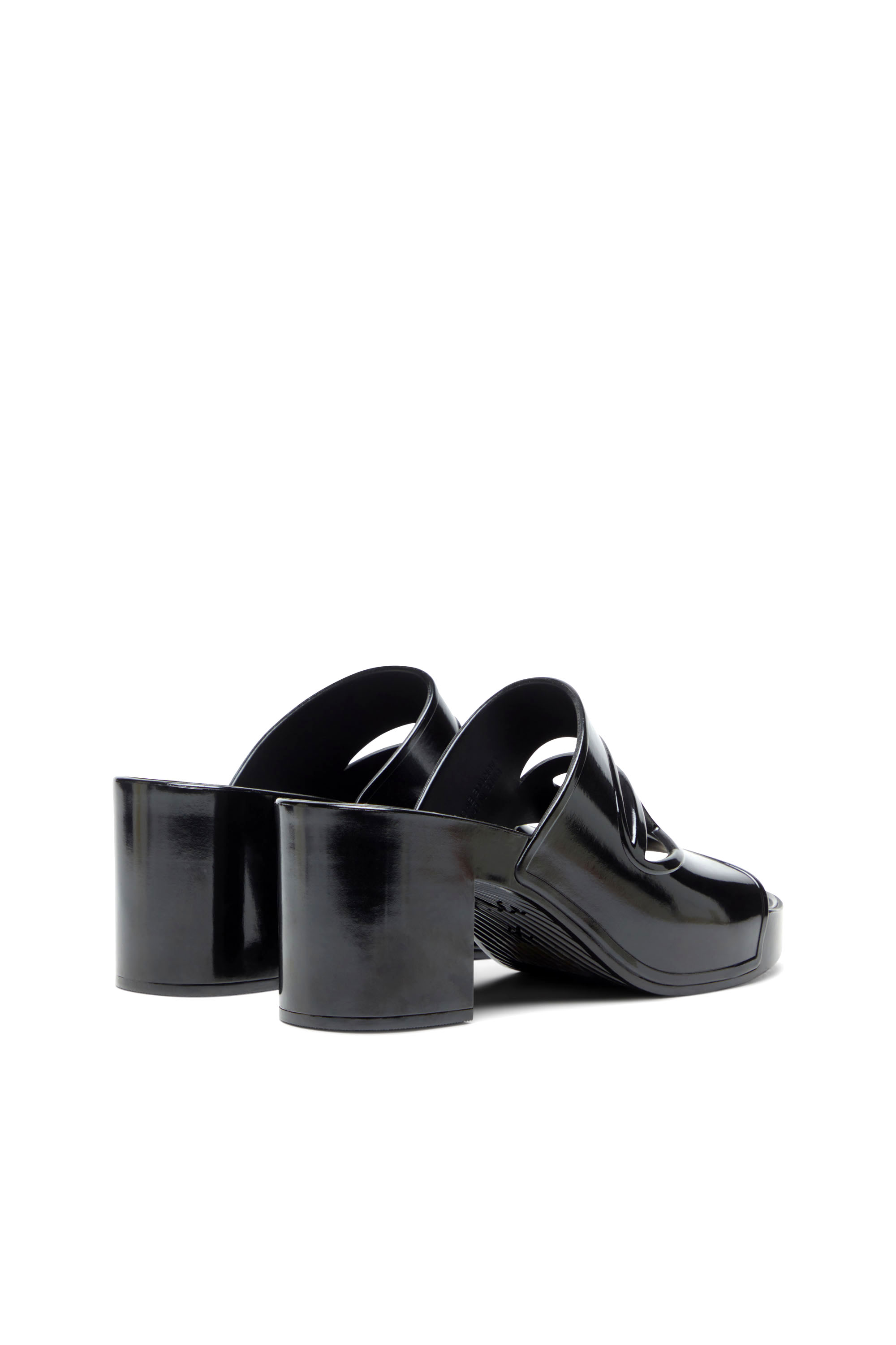 SA-BONNIE, Black Diesel - SA-BONNIE, Female's Sa-Bonnie-Heeled rubber slides with cut-out logo in Black - 3