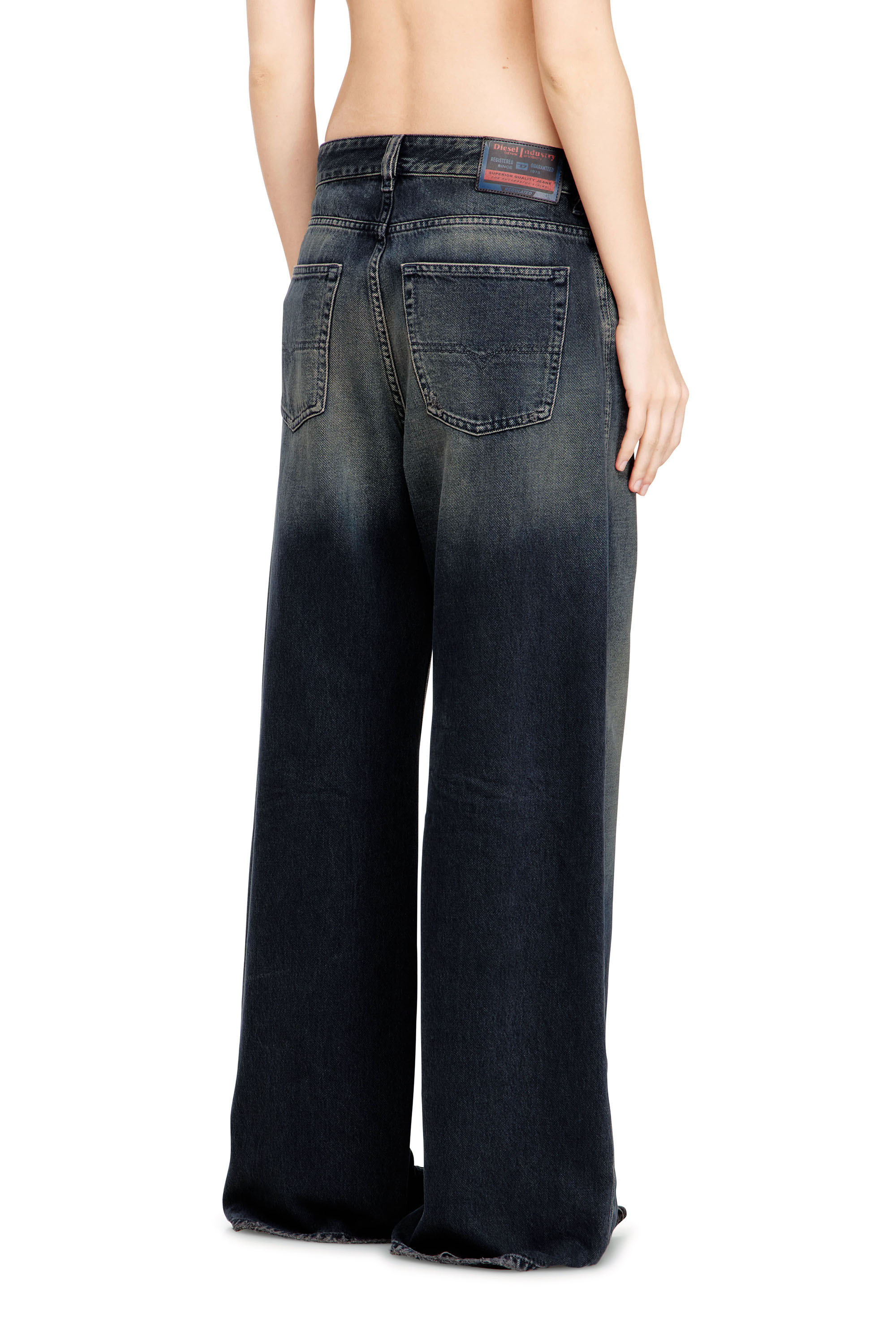 Diesel - Woman's Relaxed Jeans 1996 D-Sire 09N67, Dark Blue - 3