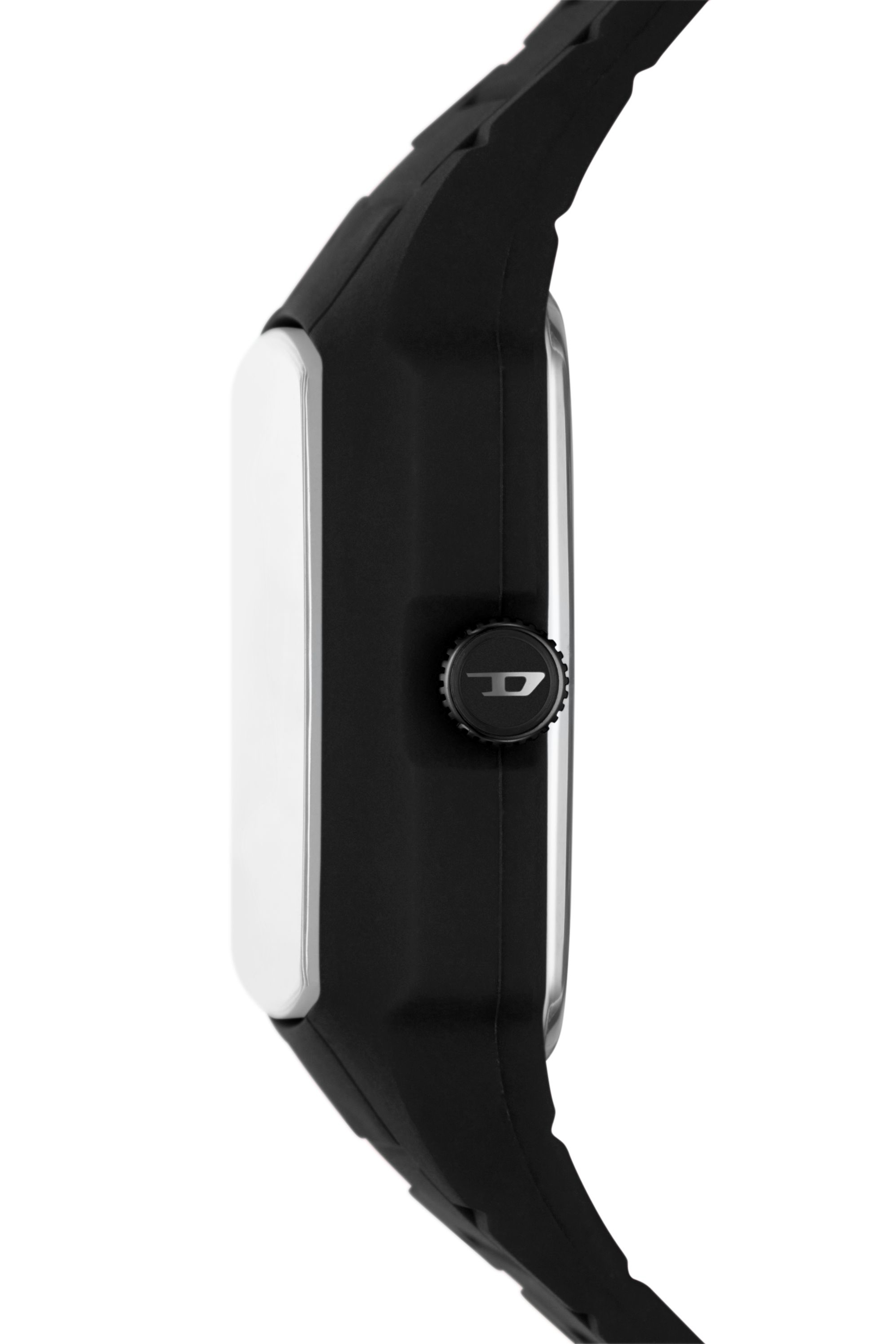 Diesel - DZ2166, Man's Cliffhanger 2.0 Black Silicone Watch in Black - 3