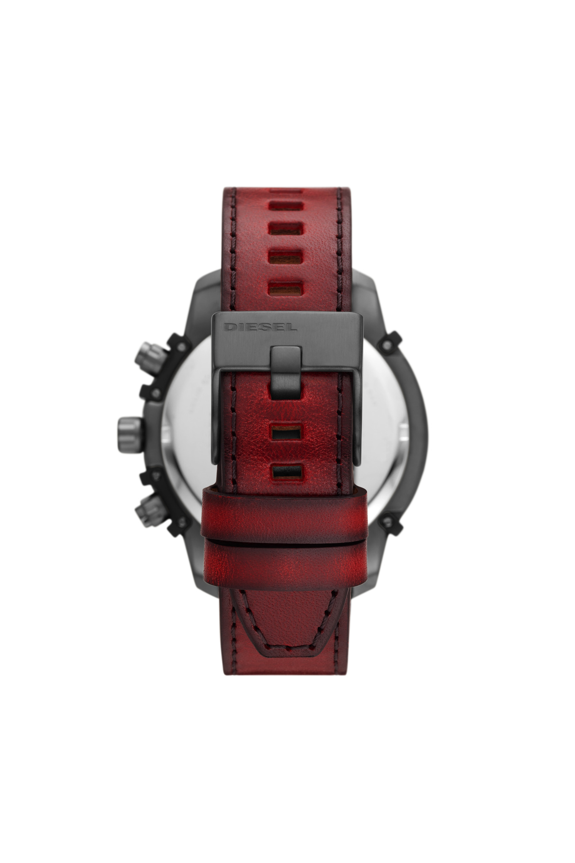 DZ4594 Man: Griffed chronograph red Leather watch | Diesel