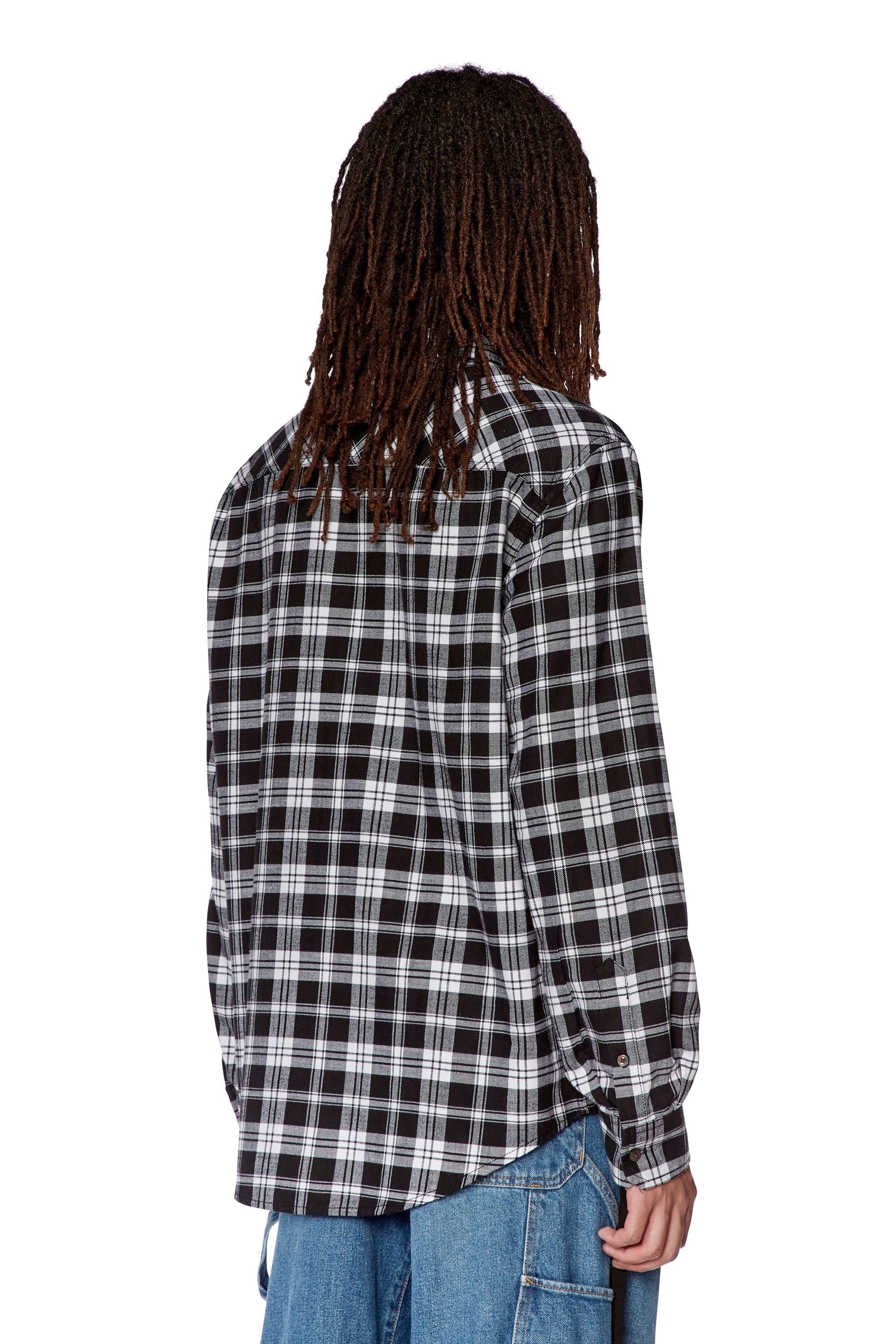 Men's Shirt in checked flannel | Multicolor | Diesel US