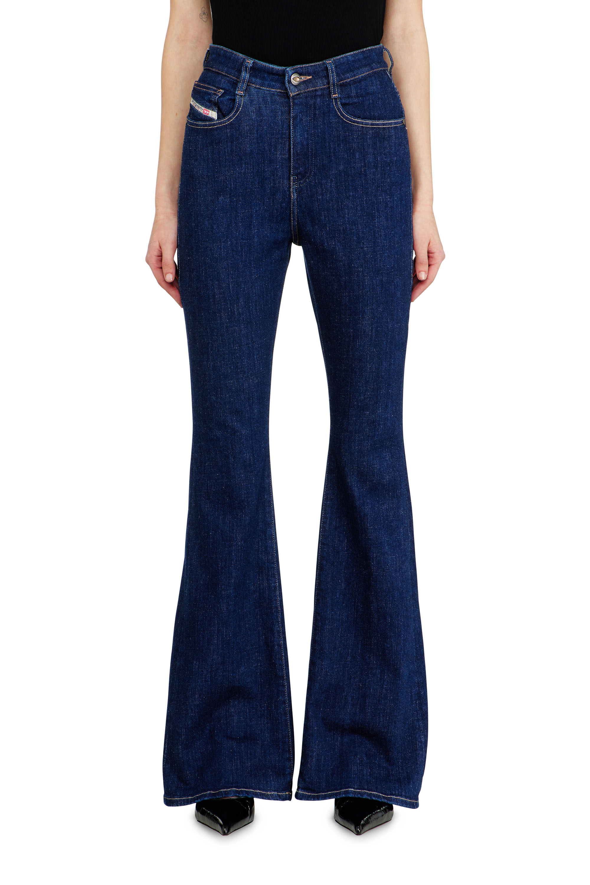 Diesel - Bootcut Jeans 1973 D-Partt 09Q03 Femme, Bleu Fonc&eacute; - Image 4