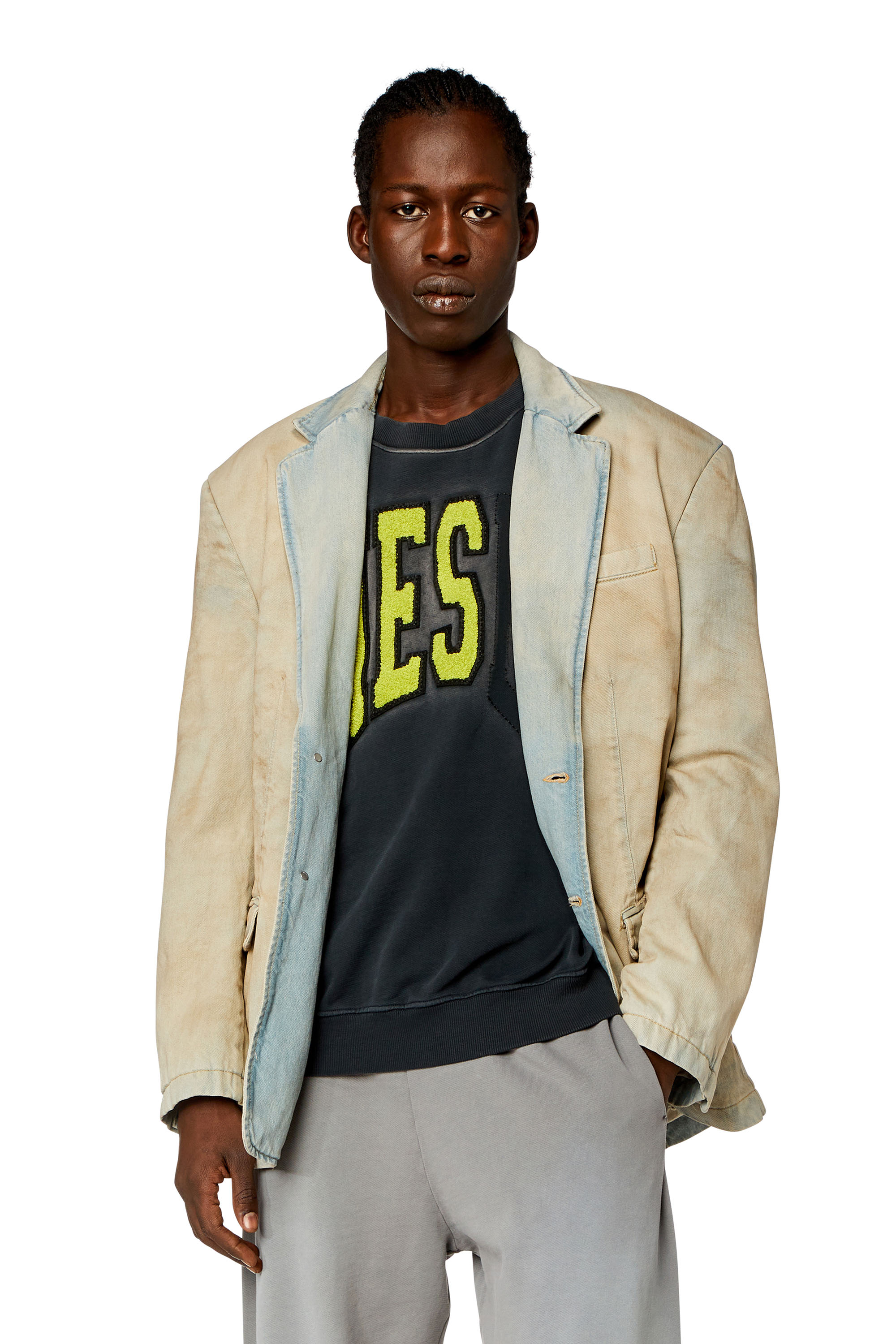 Diesel - D-BLA-S, Blazer en denim entallado Hombre in Azul marino - 3