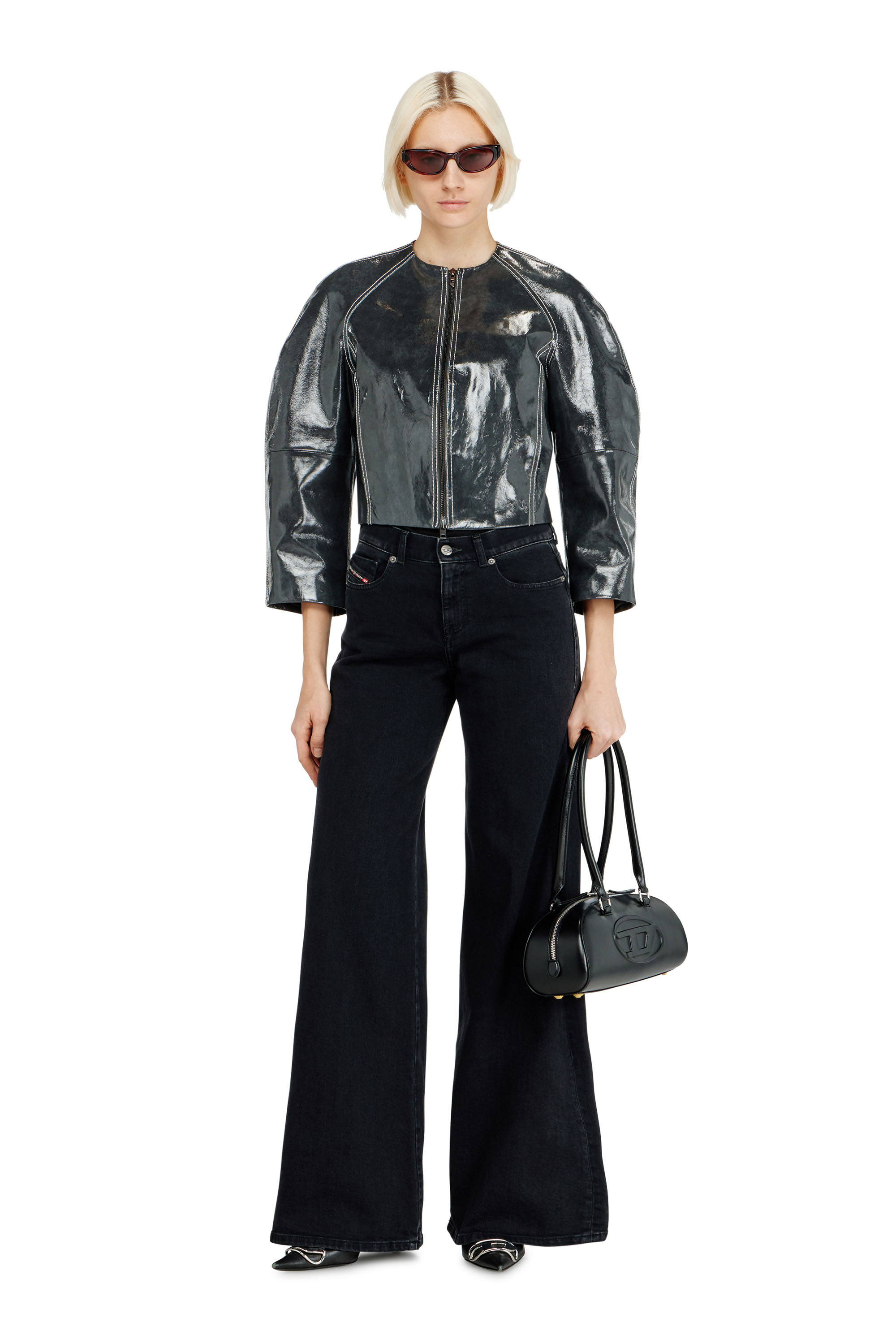 Diesel - Woman's Flare Jeans 1978 D-Akemi 09N89, Black/Dark grey - 2