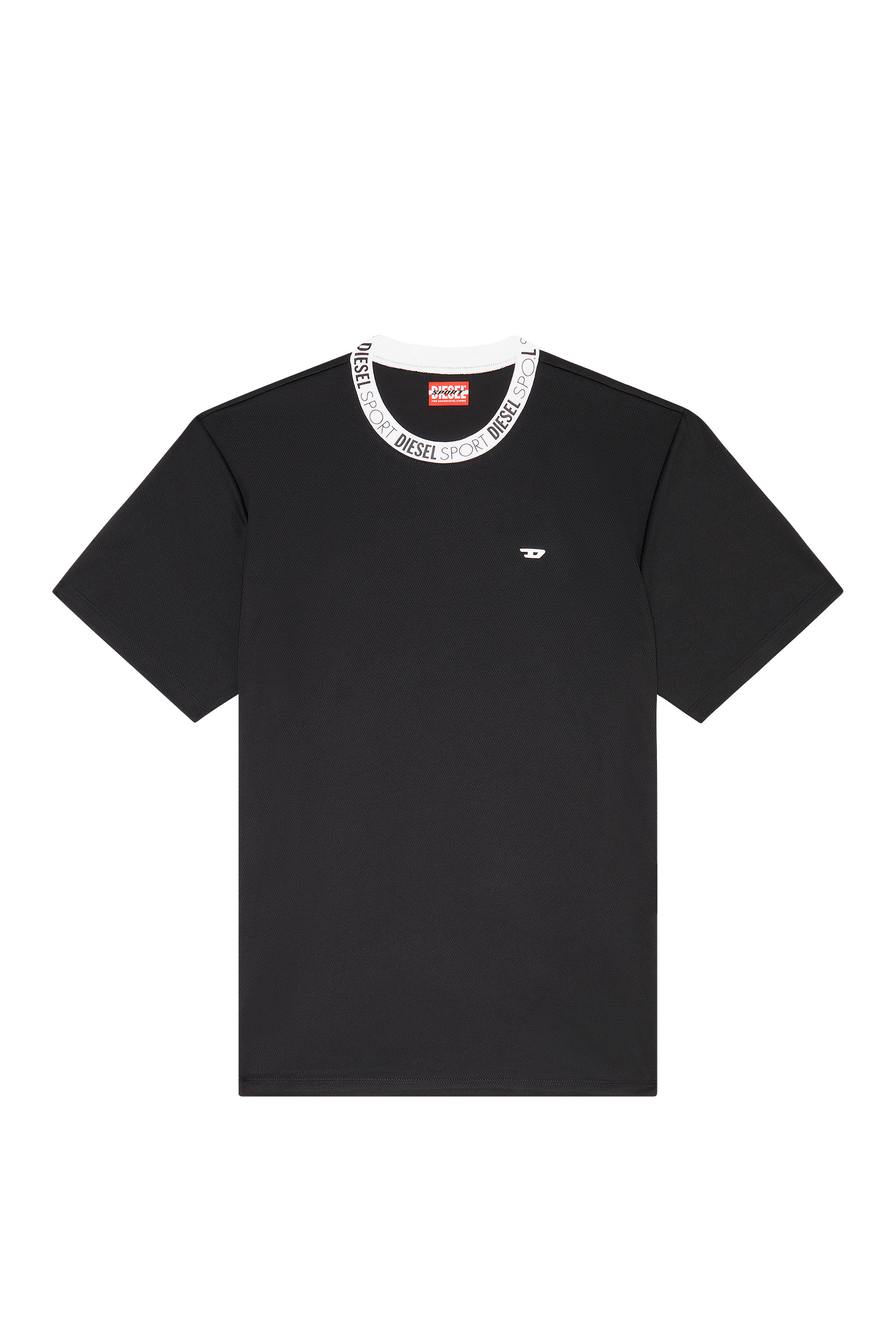 DIESEL sport カットソー AMTEE-ALIX-WT34 Man: T-shirt with logo neck | Diesel