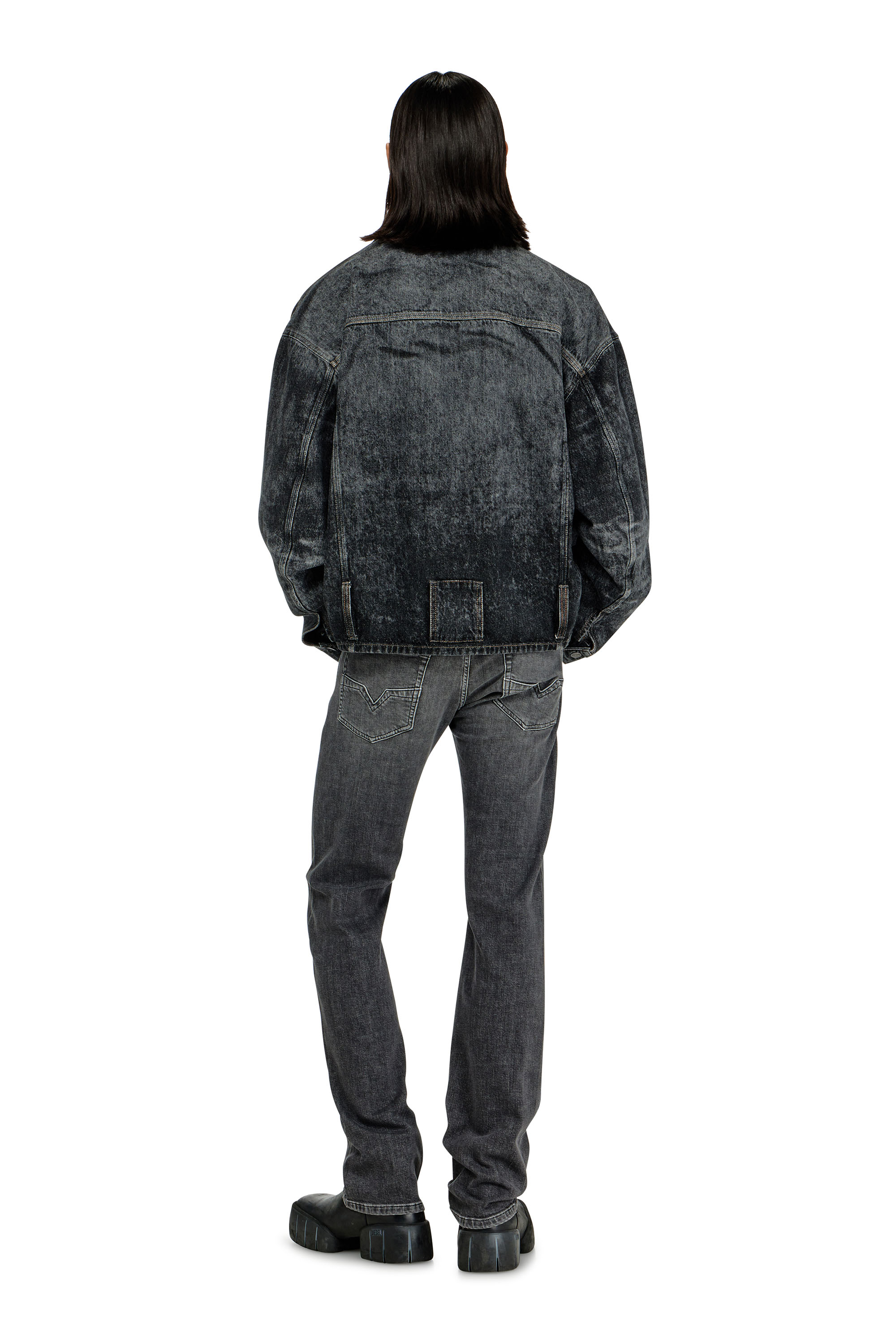 Diesel - Regular Jeans 1985 Larkee 0HDBD Homme, Noir/Gris fonc&eacute; - Image 3