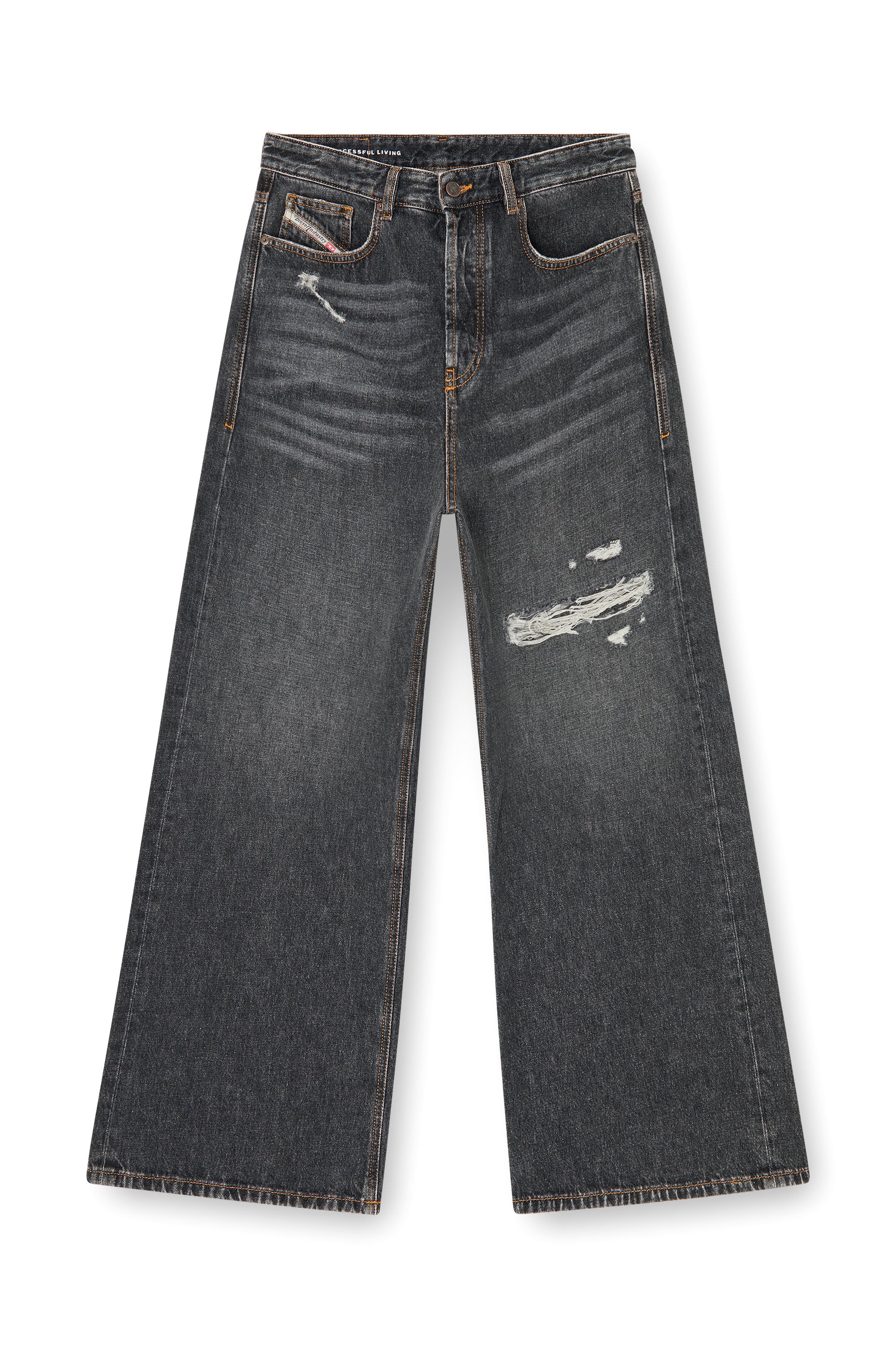 Men's Relaxed Jeans | Low Waist D-RiseBlack/Dark grey | Diesel US