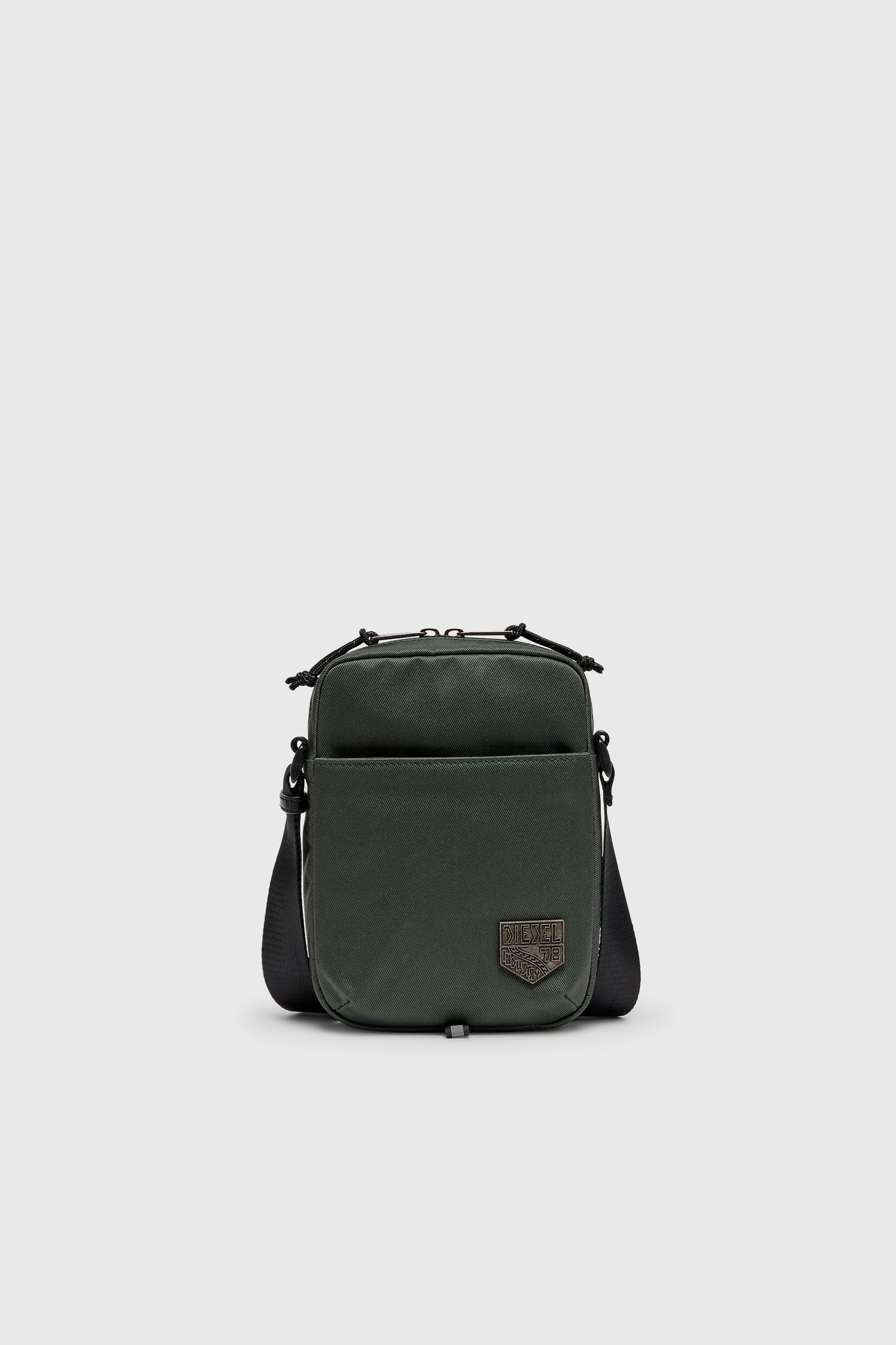 Diesel - D-PACK CROSSBODY X, Unisex's D-Pack - Crossbody bag with emblem logo in Dark Green - 1