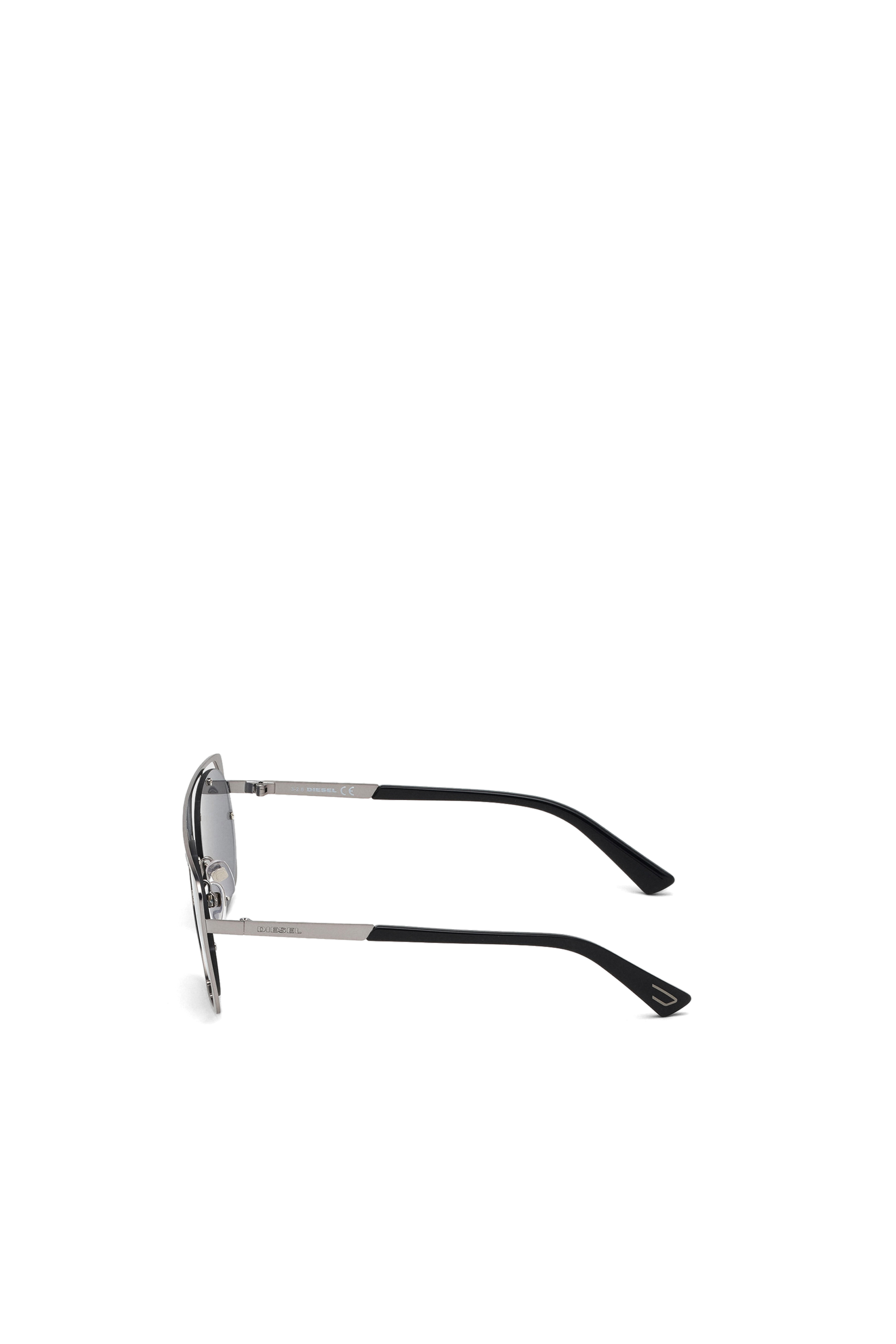 Diesel - DL0305, Man's Sunglasses in metal in Gray/Black - 4
