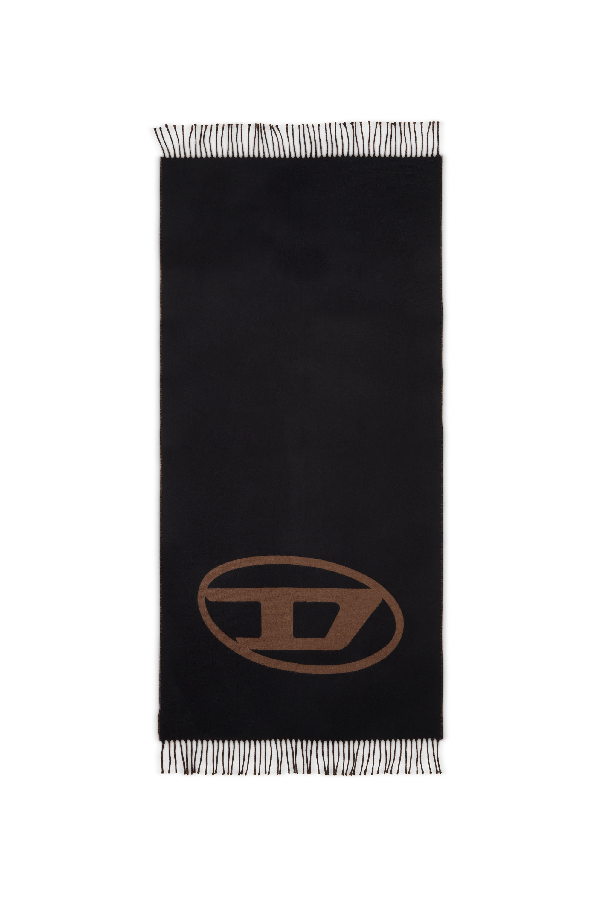 Diesel - S-TEVIE, Man's Reversible two tone wool scarf in Brown - 3