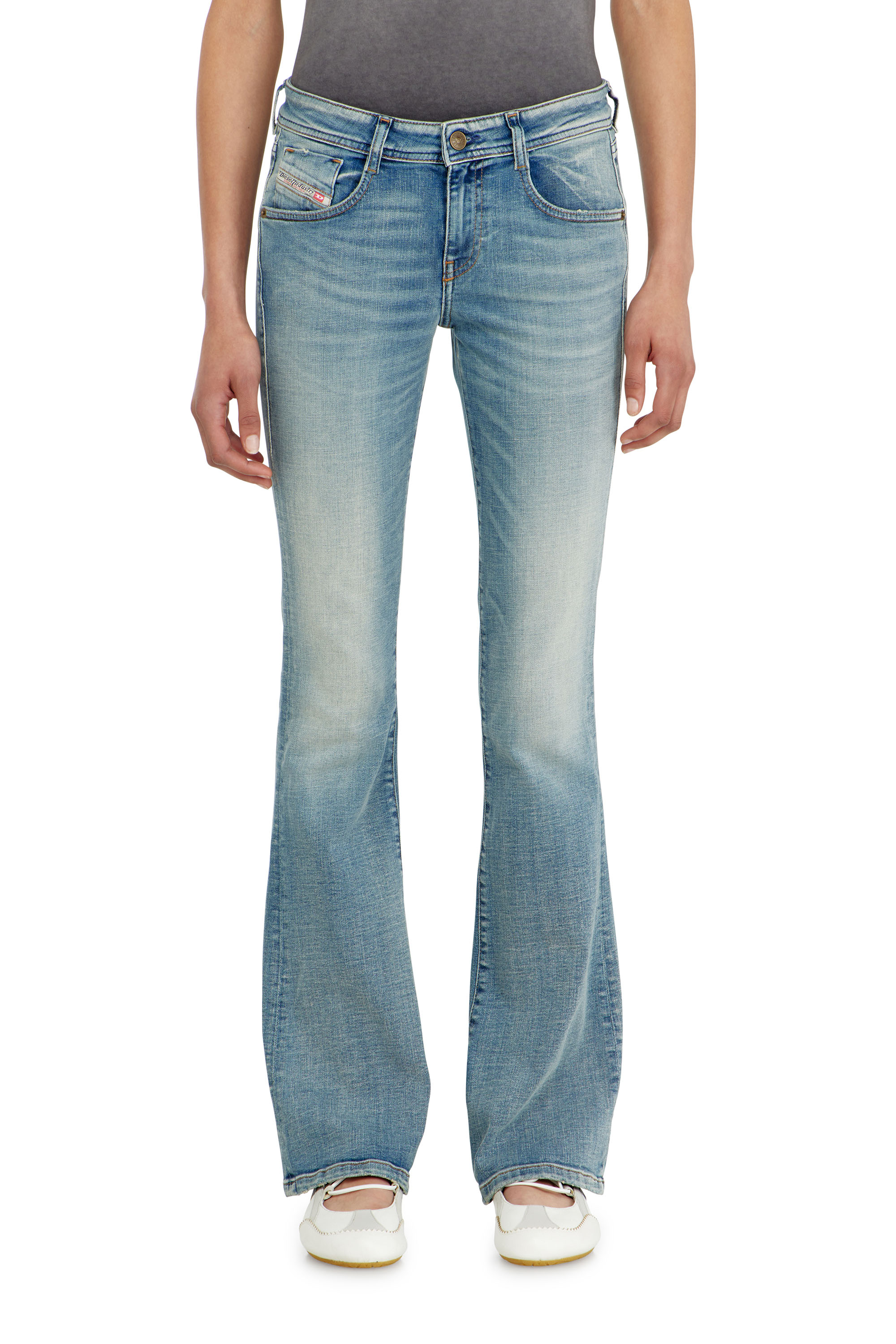 Diesel - Woman's Bootcut Jeans 1969 D-Ebbey 09P42, Light Blue - 2