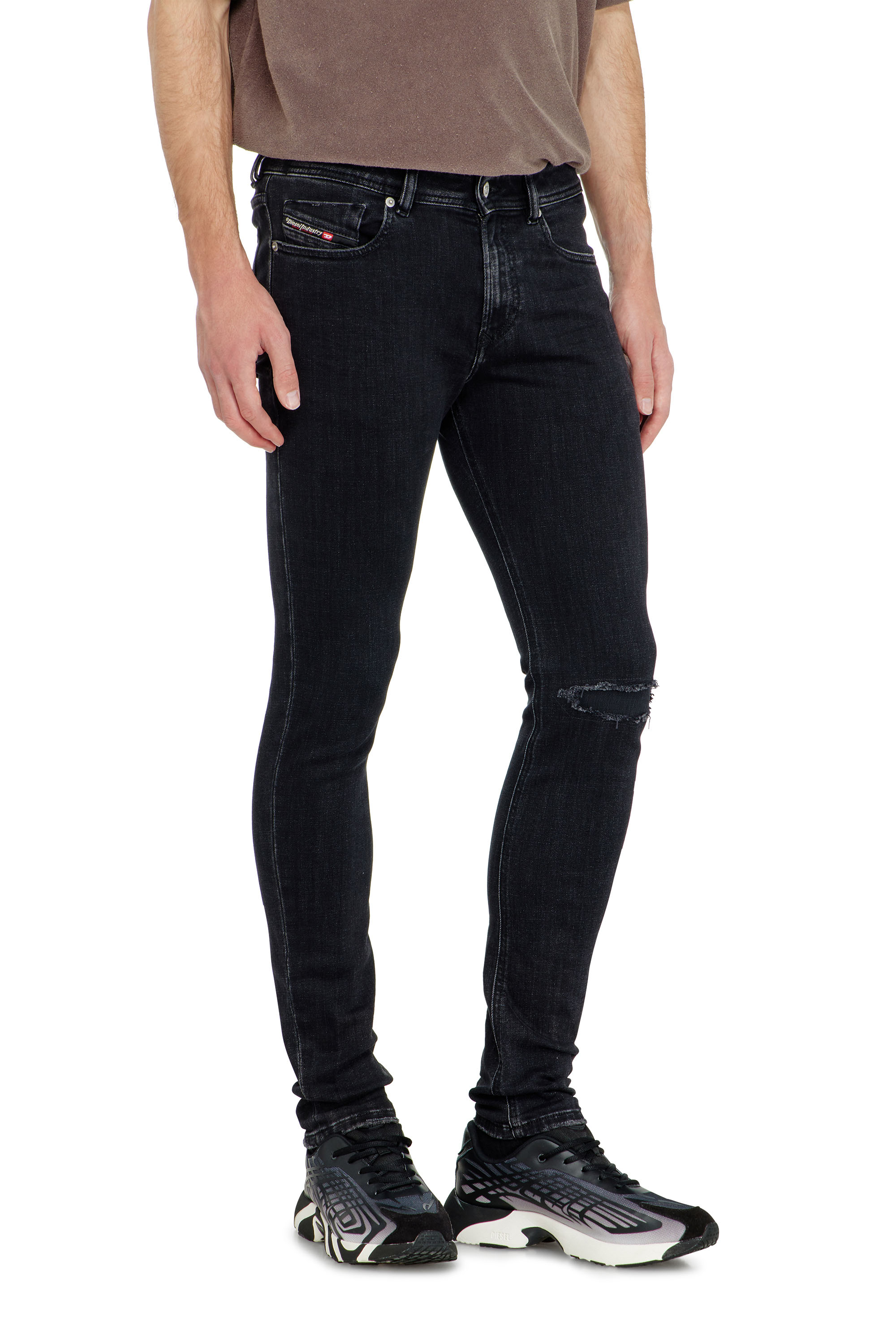 Diesel - Male's Skinny Jeans 1979 Sleenker 09P74, Black/Dark Grey - 7
