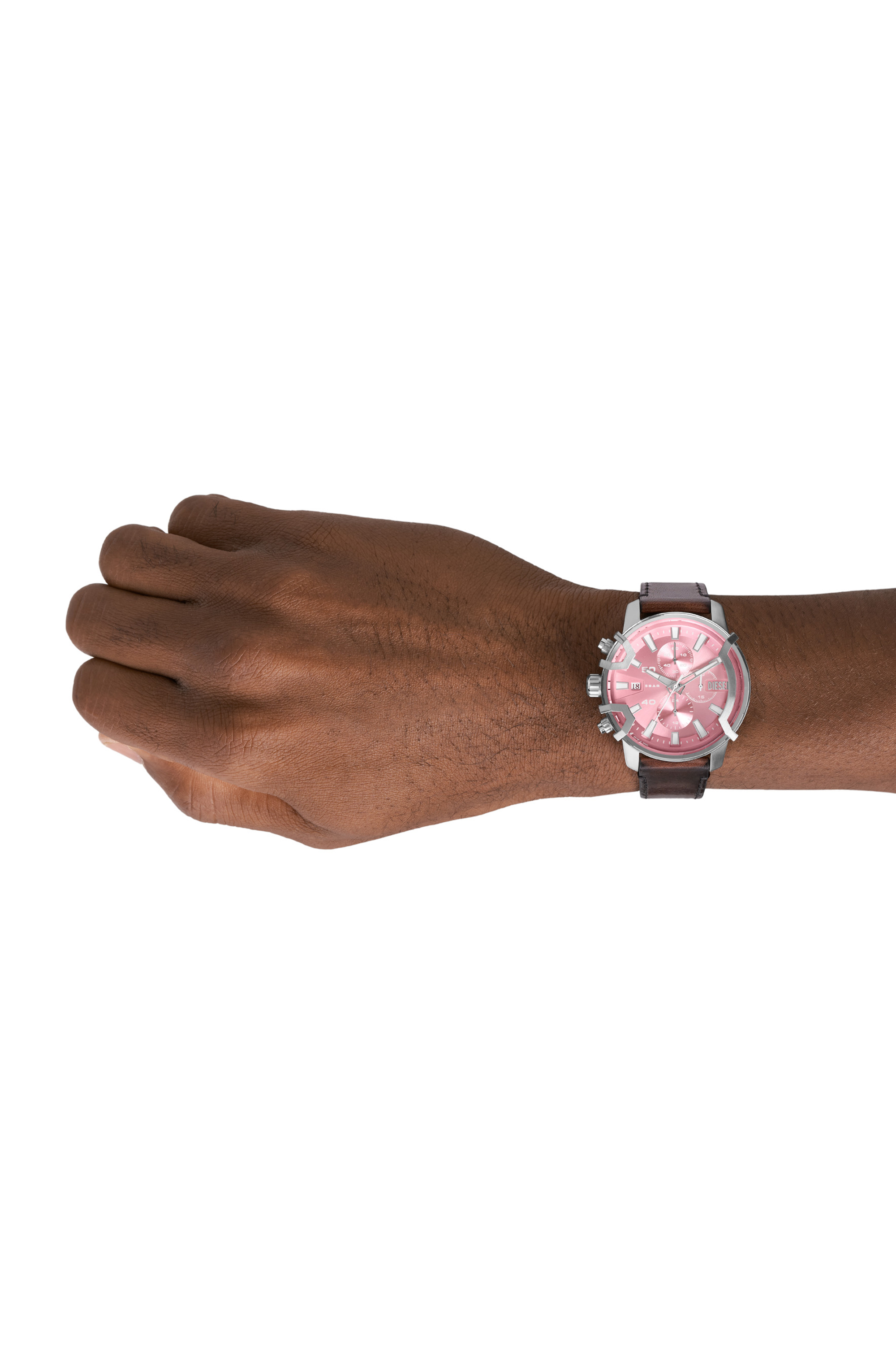 Diesel - DZ4602, Reloj Griffed de cuero marr&oacute;n con cron&oacute;grafo Unisex in Marr&oacute;n - 4