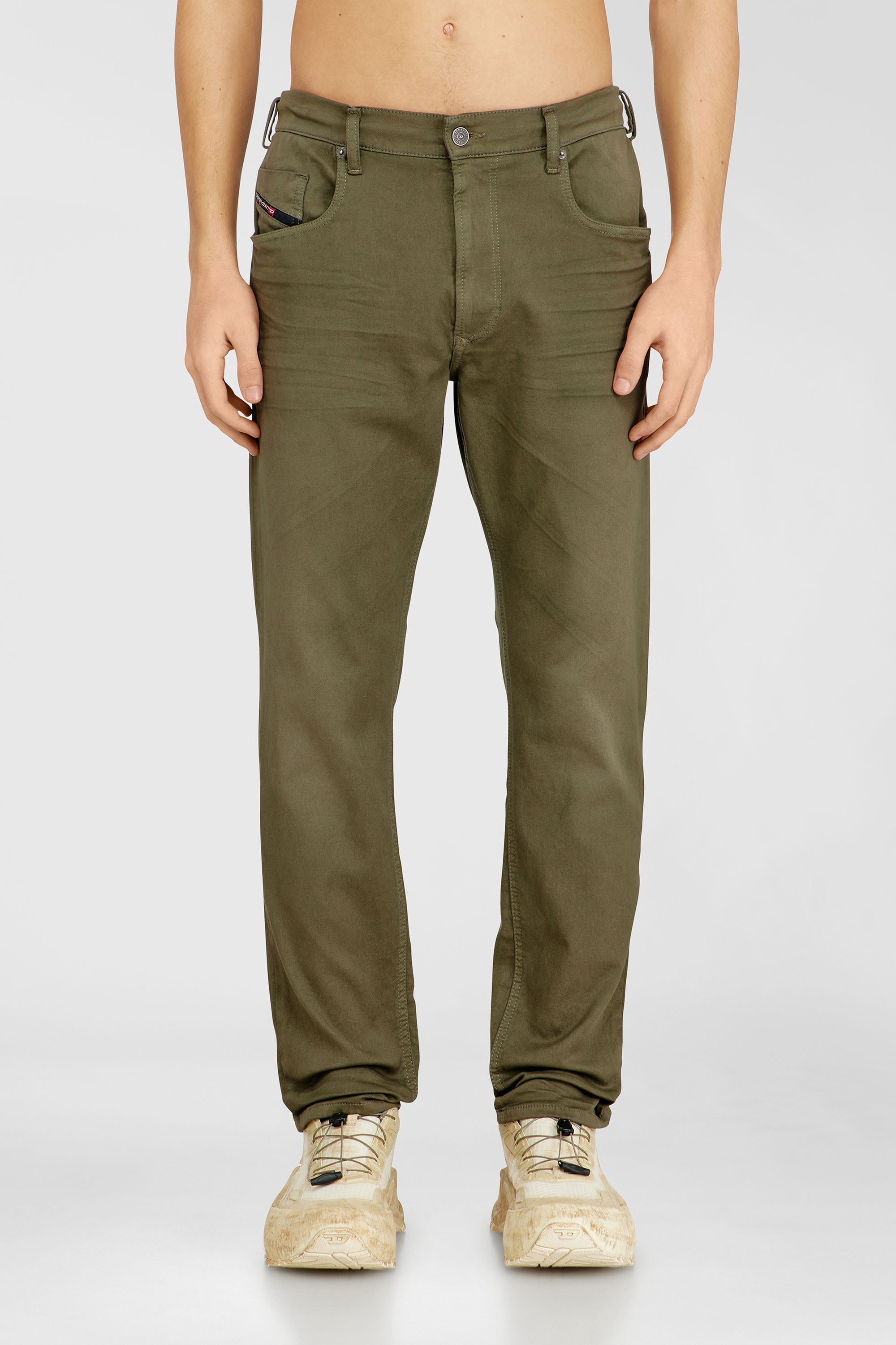 Diesel - Man's Regular 2032 D-Krooley-BW Joggjeans&reg; 0670M, Military Green - 2
