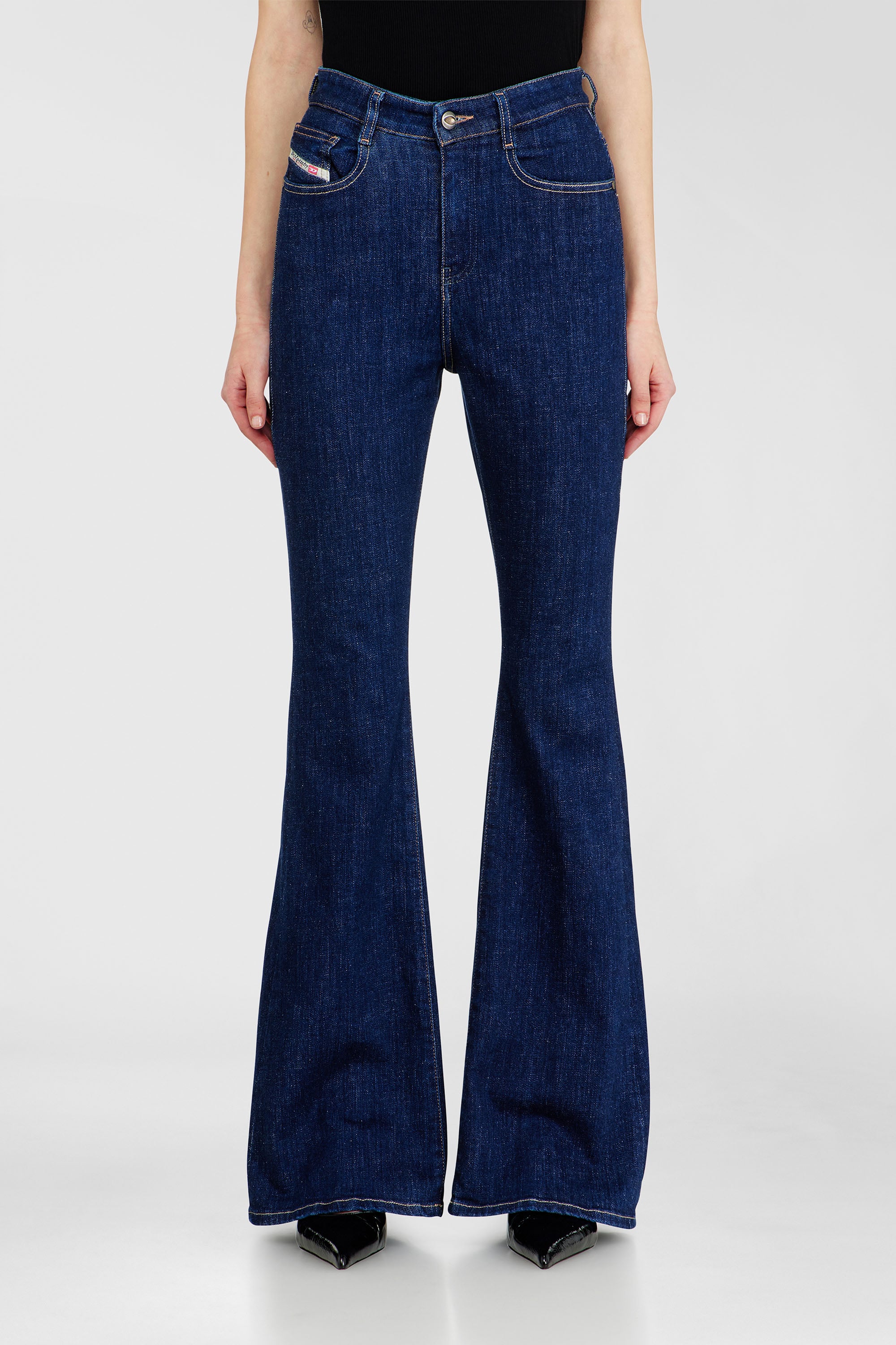 Diesel - Woman's Bootcut Jeans 1973 D-Partt 09Q03, Dark Blue - 4