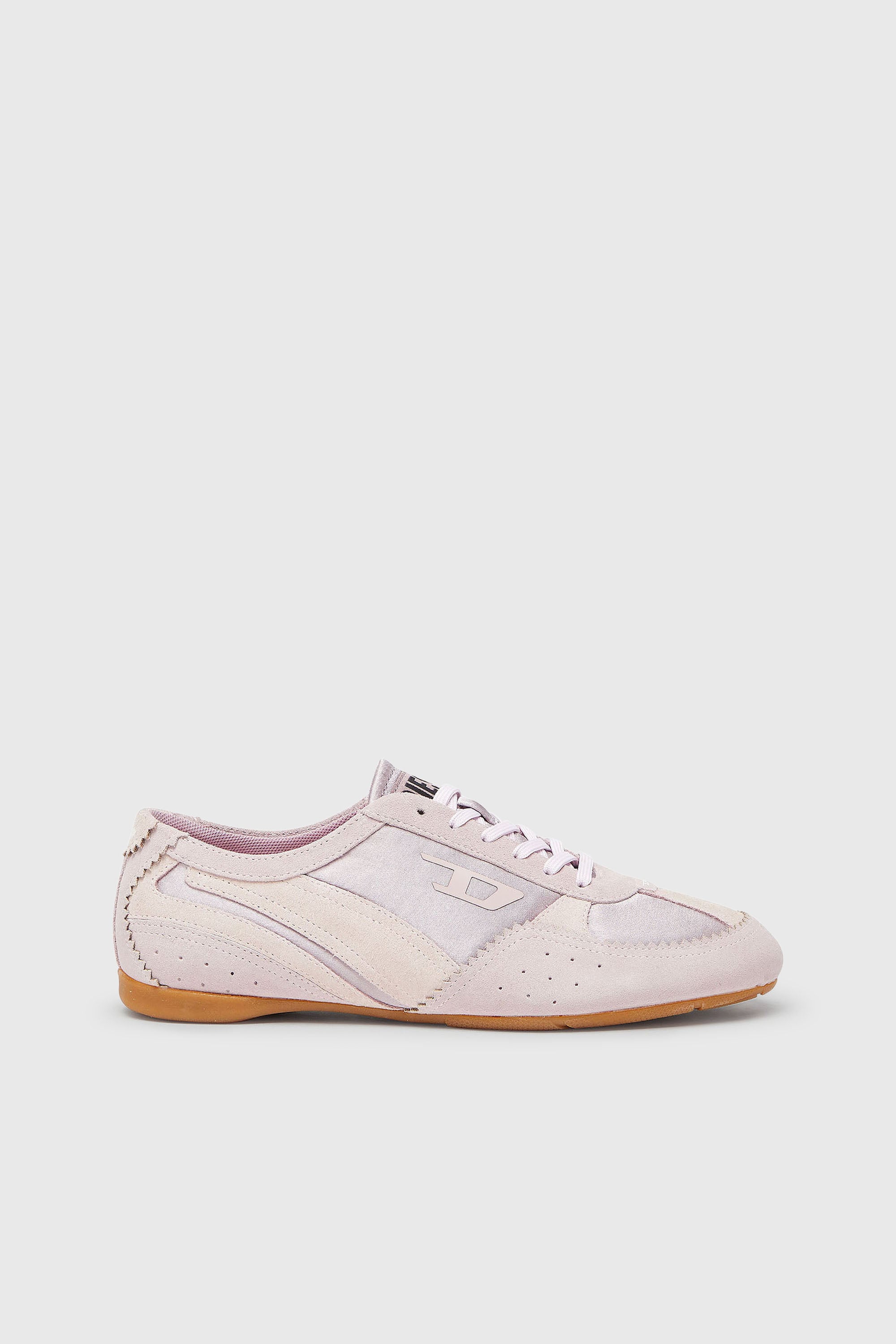 Diesel - D-MILE LOW II W, D-Mile- Zapatillas con superposiciones de ante Mujer in Rosa - 1