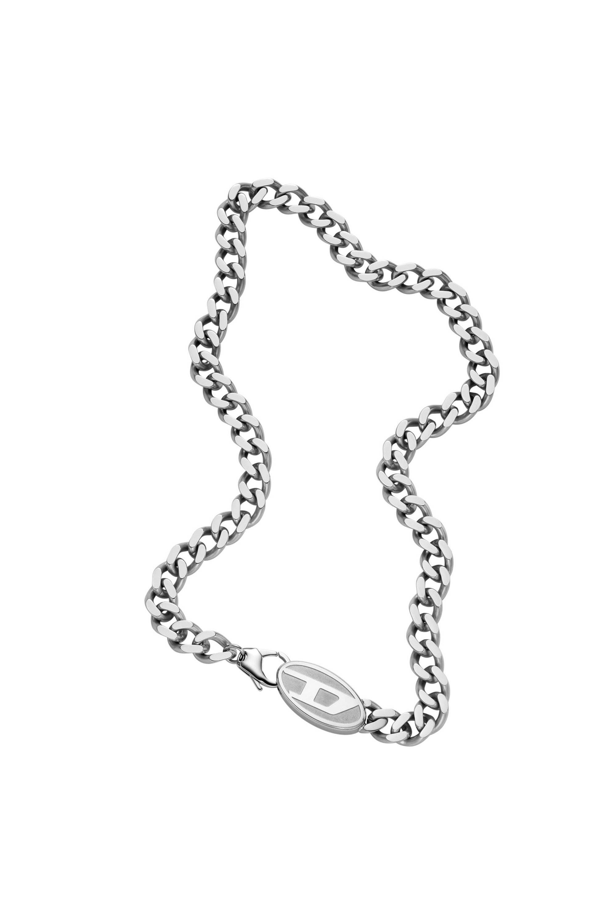 Women's Stainless steel chain necklace | Silver | Diesel