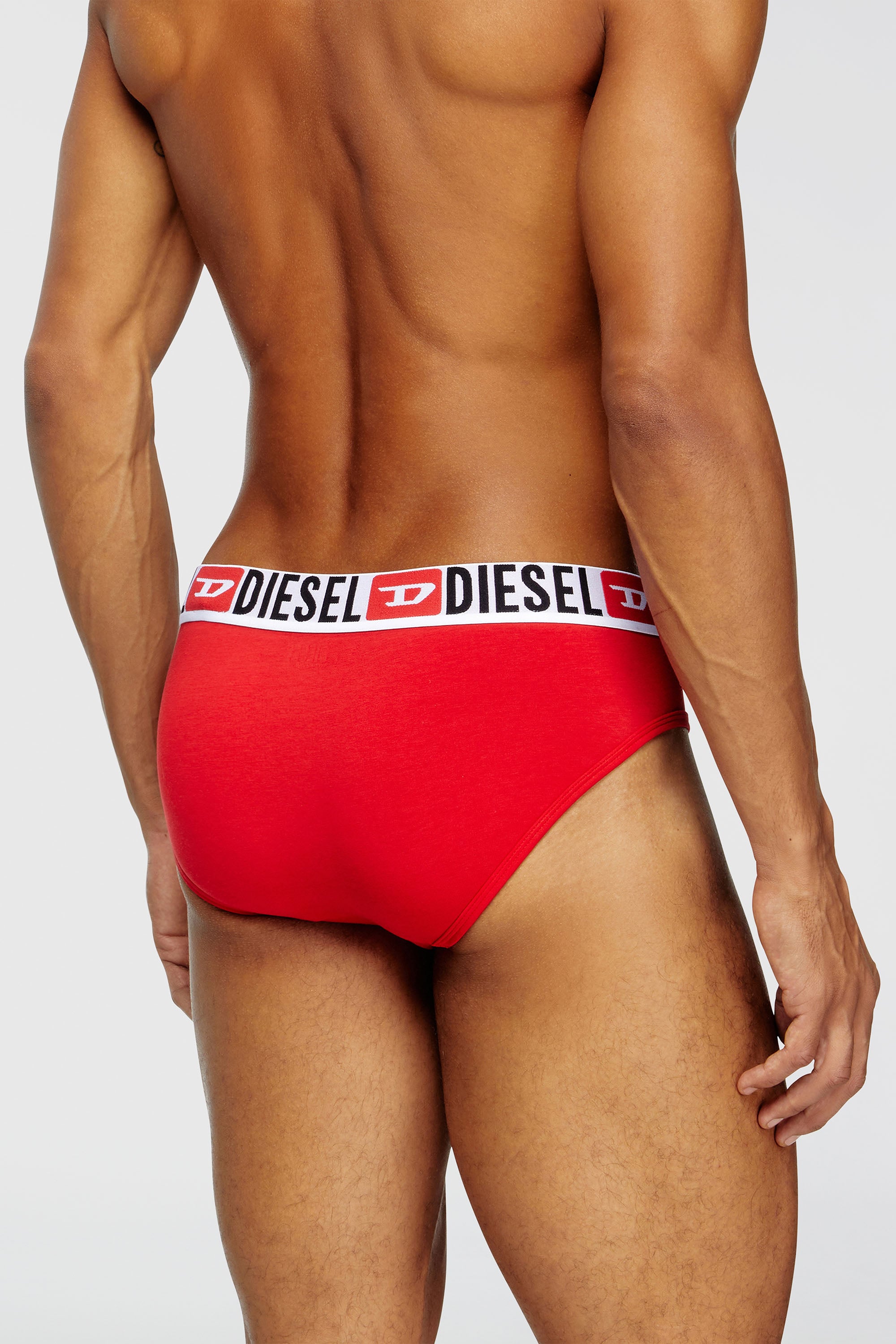 Diesel - UMBR-ANDRETHREEPACK, Paquete de tres calzoncillos de slip de color liso Hombre in Multicolor - 4