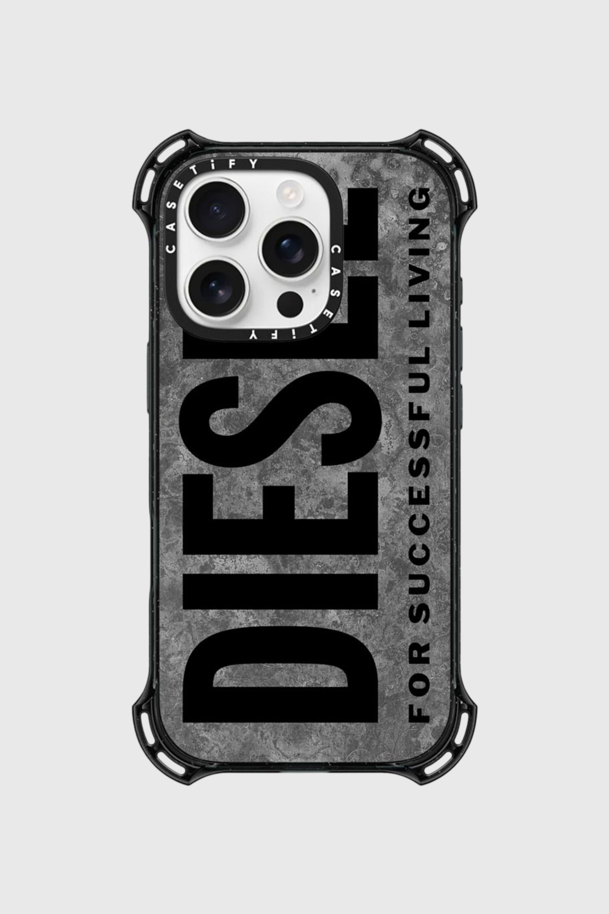 Diesel - 60302 CASETIFY MOULDED CASE, Unisex's Oxidized Case iPhone 16 Pro in Grey/Black - 1