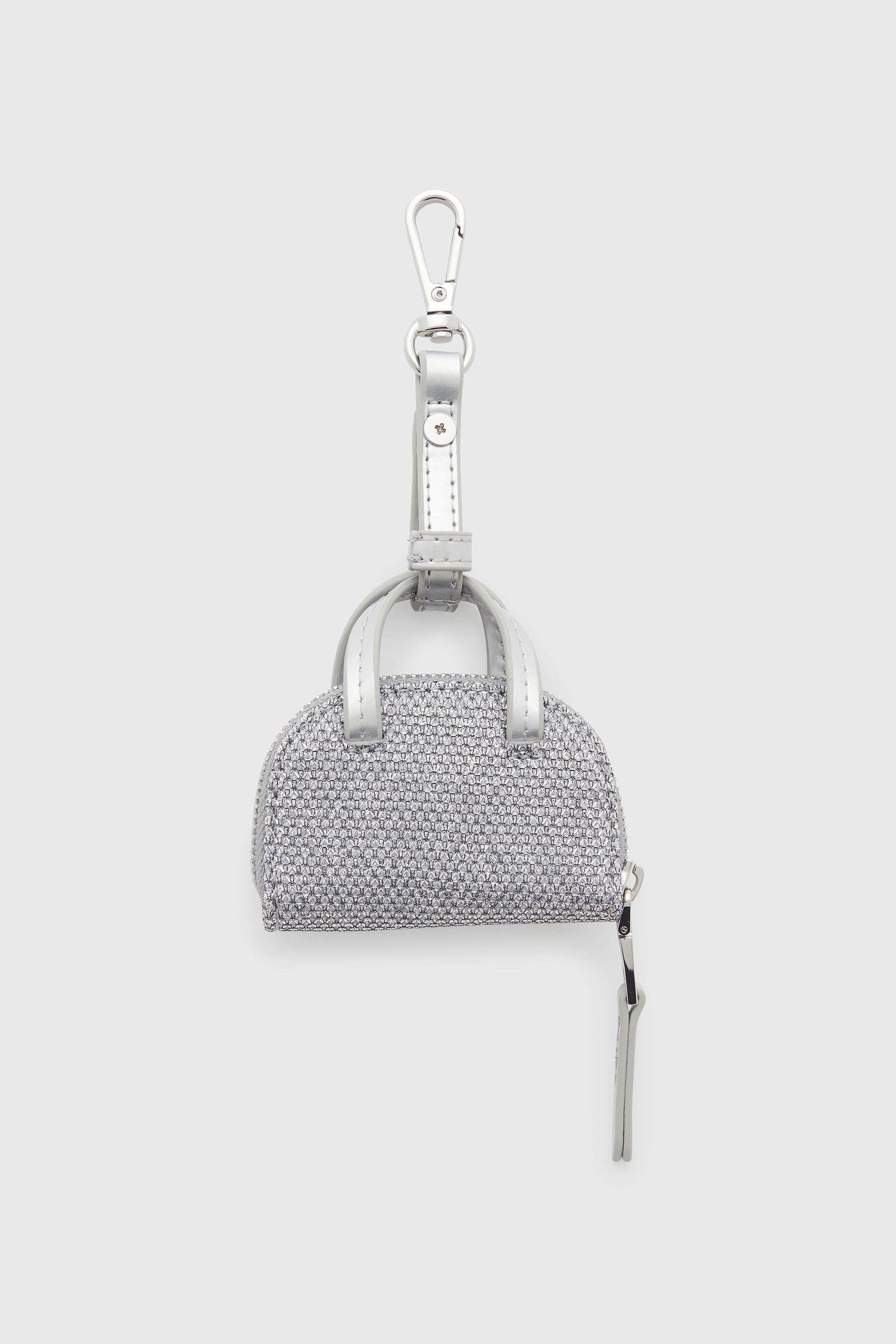 Diesel - 1DR DOME CHARMS, Female's 1DR Dome - Charm in Lurex fabric in Silver - 2