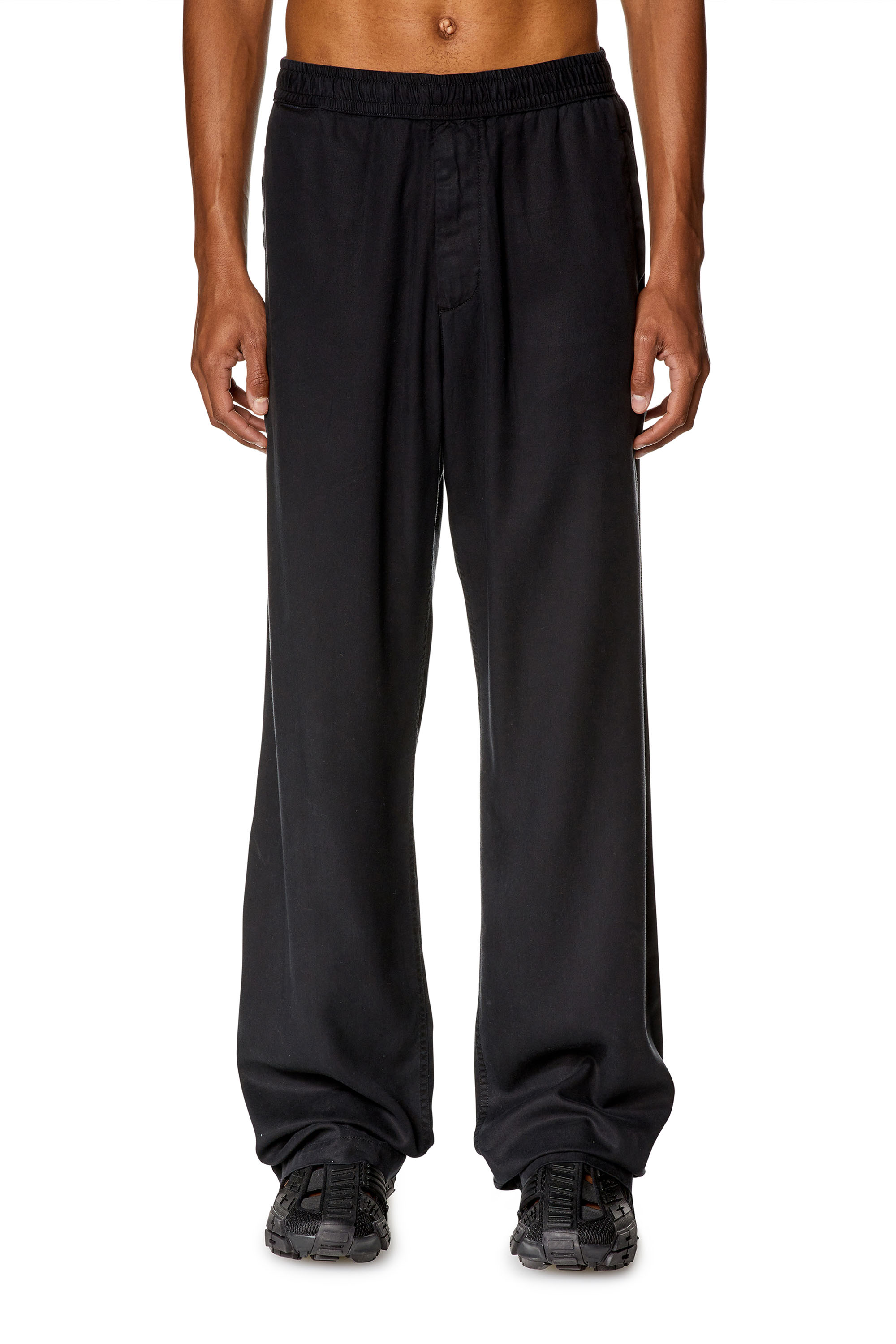 Men's Fluid pants in twill | Black | Diesel