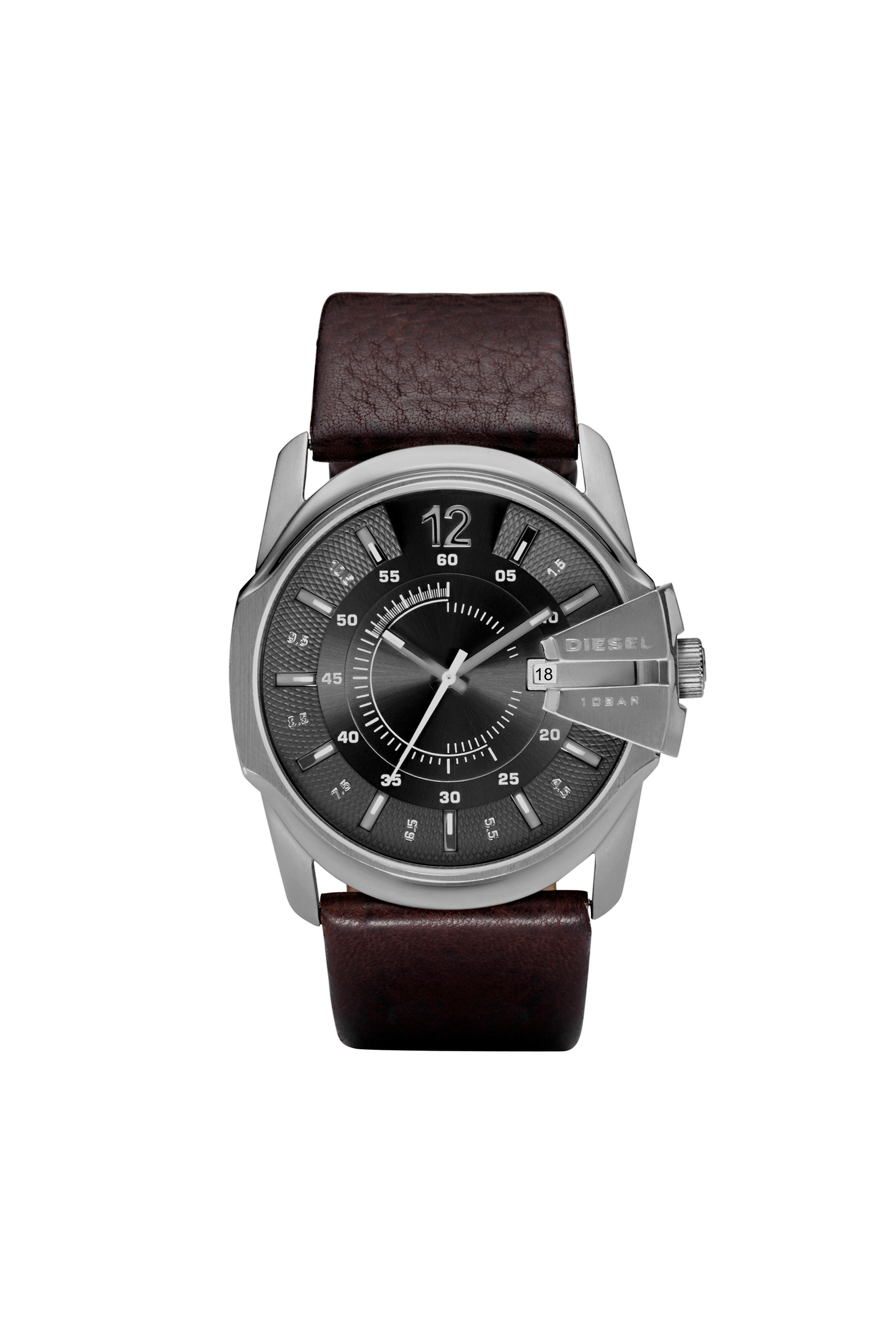 DZ1206 Man: Mega Chief brown leather watch | Diesel