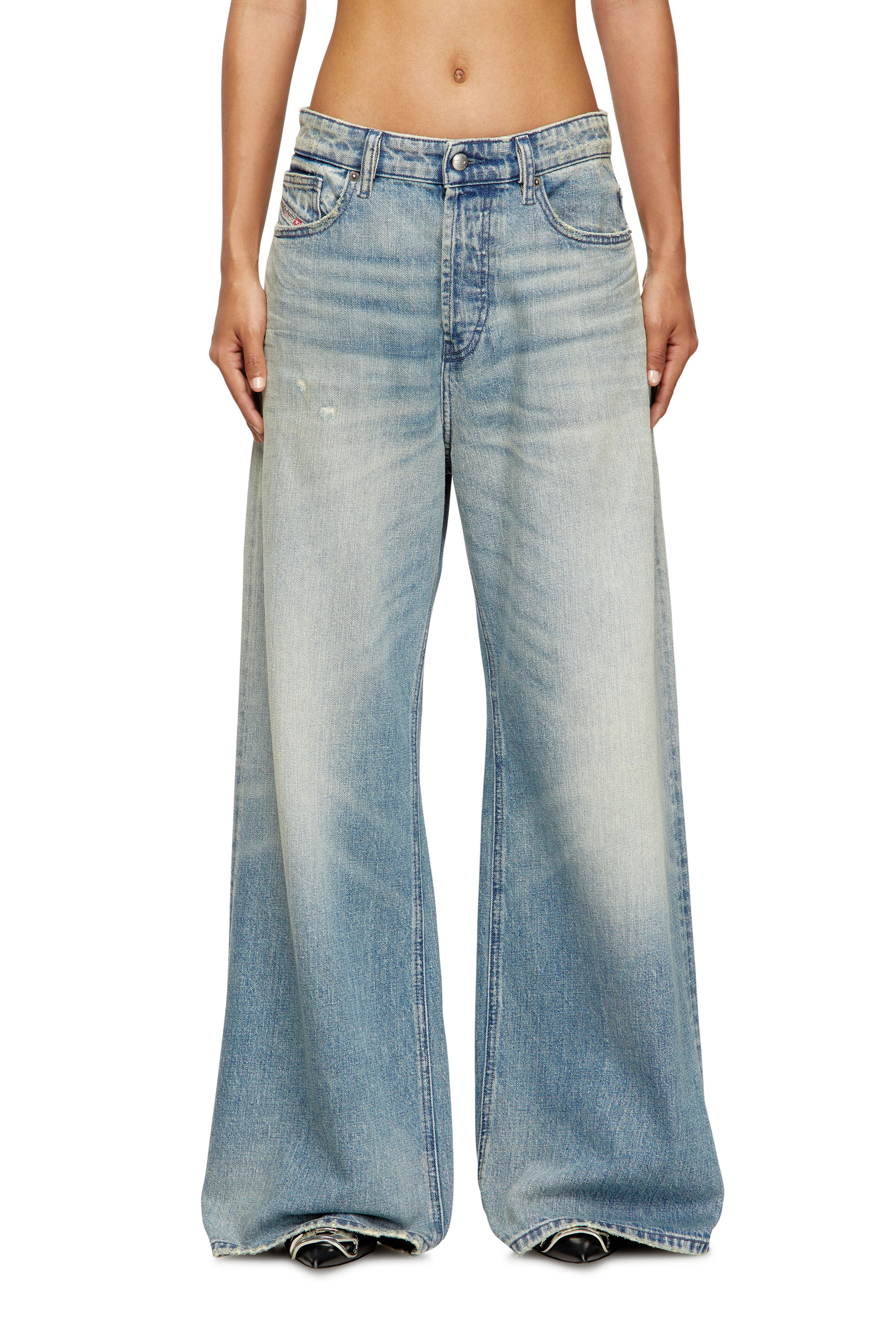 Diesel - Woman's Relaxed Jeans 1996 D-Sire 0DBEC, Light Blue - 2