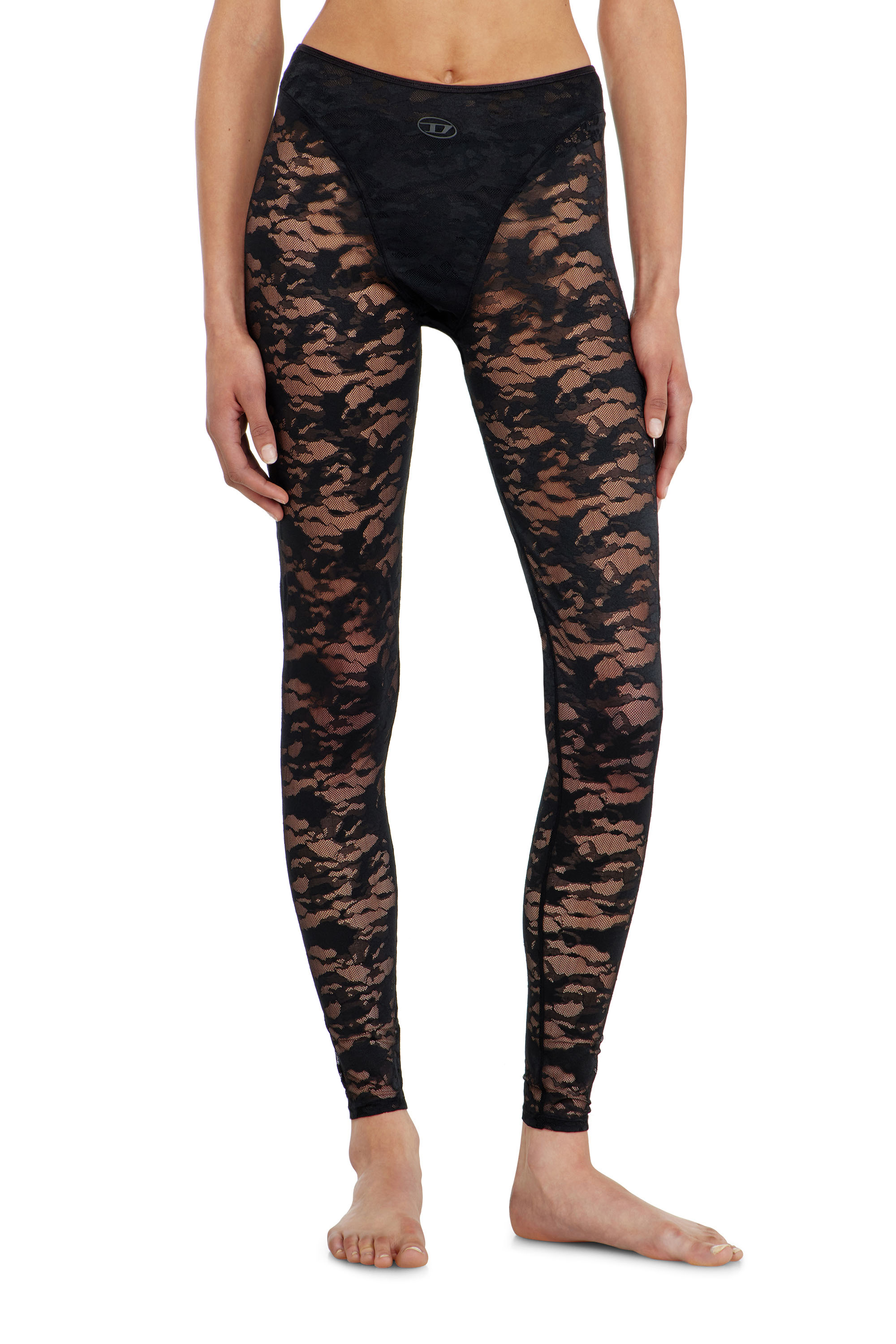 Diesel - HAYLEY-UTLT, Leggings en dentelle nylon camouflage Femme in ToBeDefined - 1