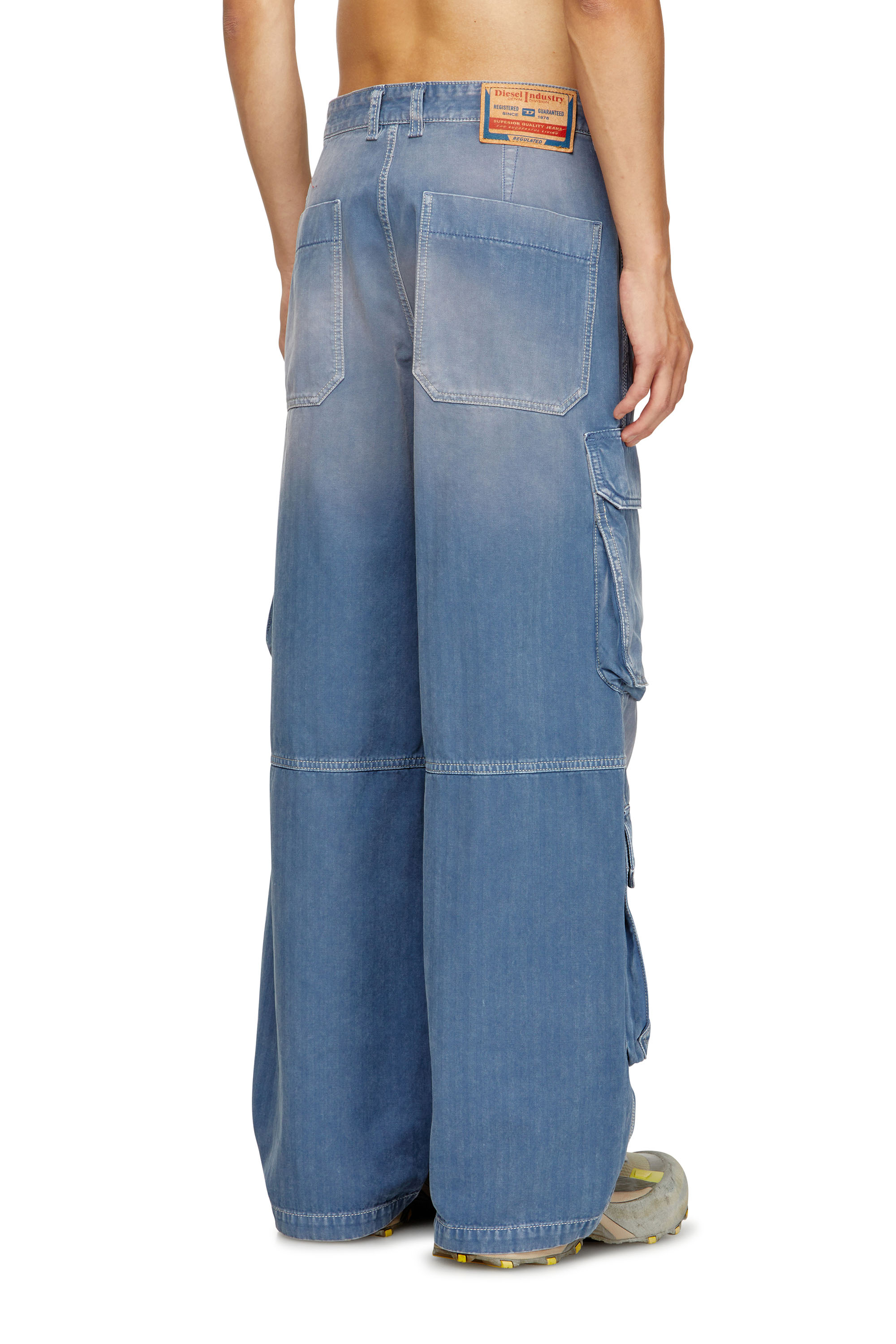 Diesel - Male's Relaxed Jeans D-Touch 09M93, Medium Blue - 4