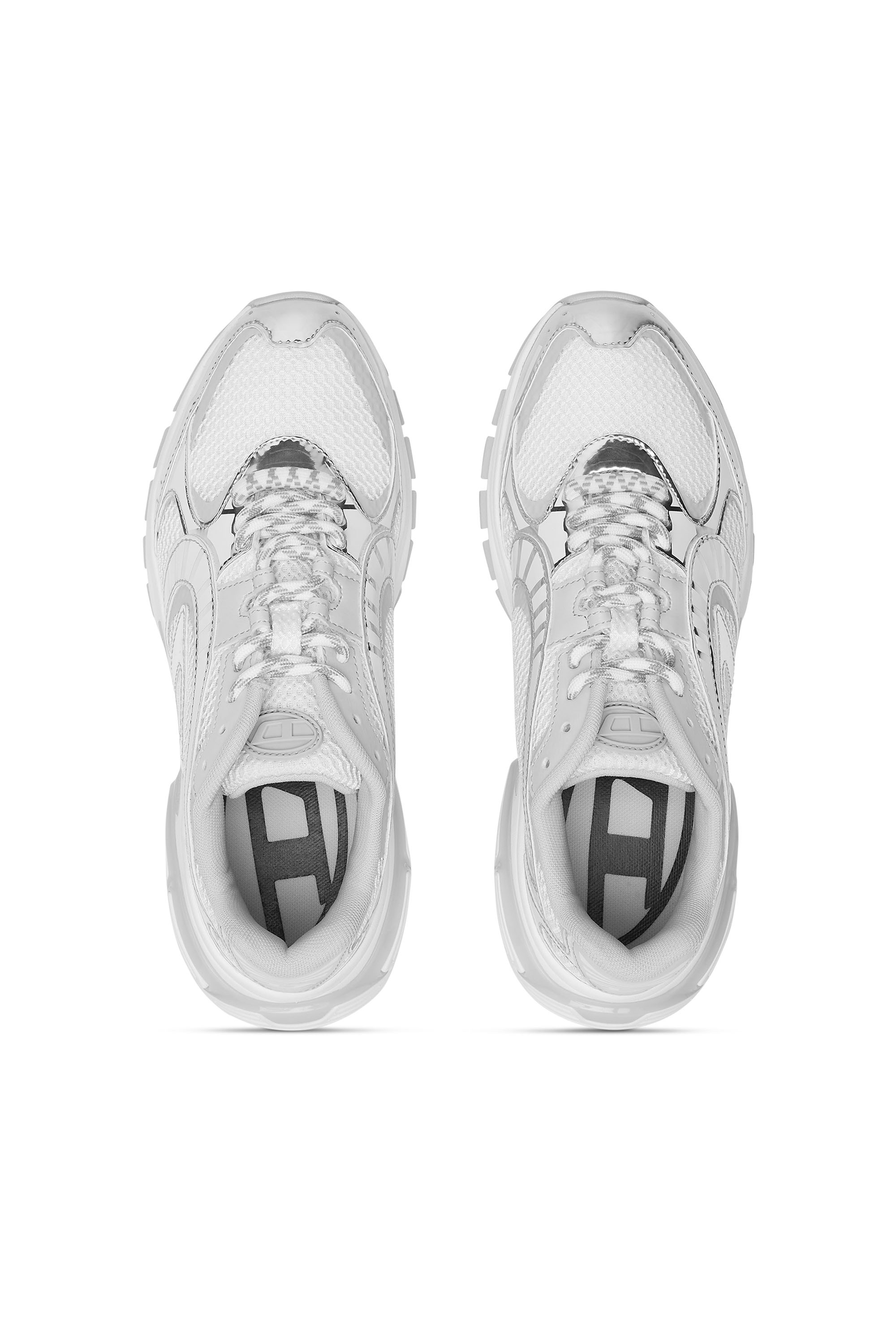 スニーカー DIESEL Woman Sneakers White Y03607P8109T10 02 Women's Low-top leather sneakers, D patch | Diesel S-ATHENE