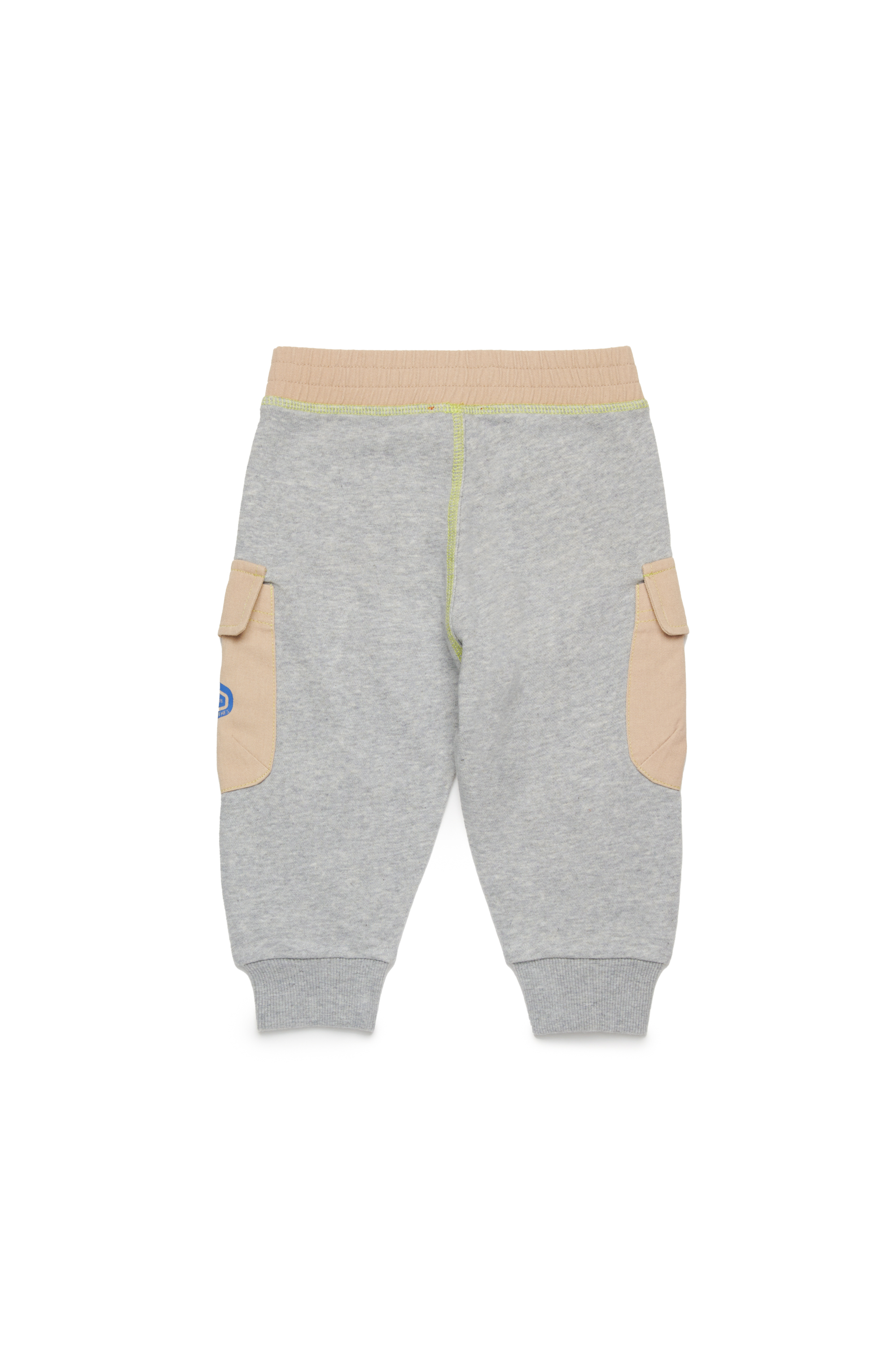 Diesel - PARDIB, Pantalones de chándal cargo en gabardina y punto de jersey Hombre in Marrón - 2