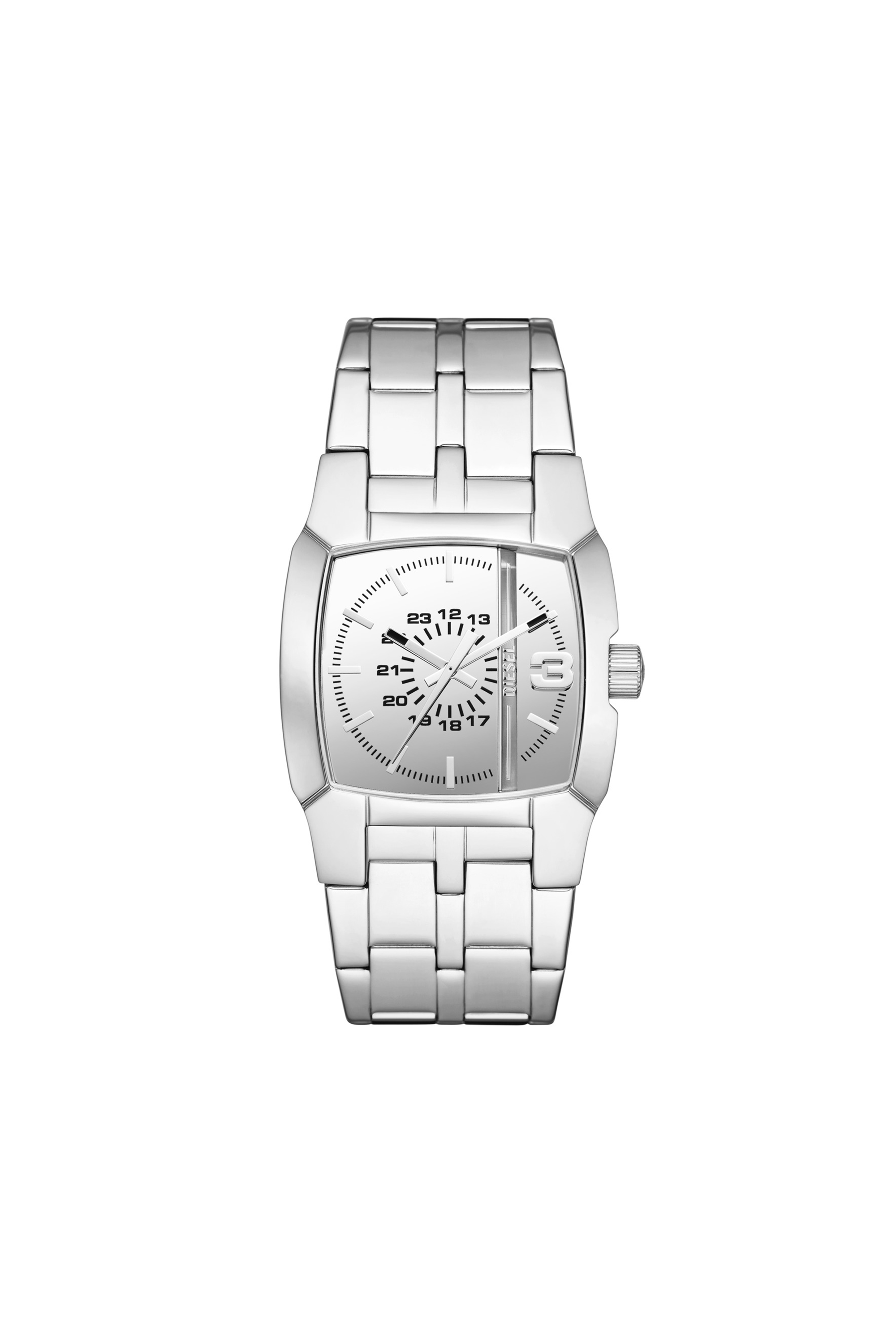 Diesel - DZ2152, Unisex's Cliffhanger Stainless Steel Watch in Silver - 1