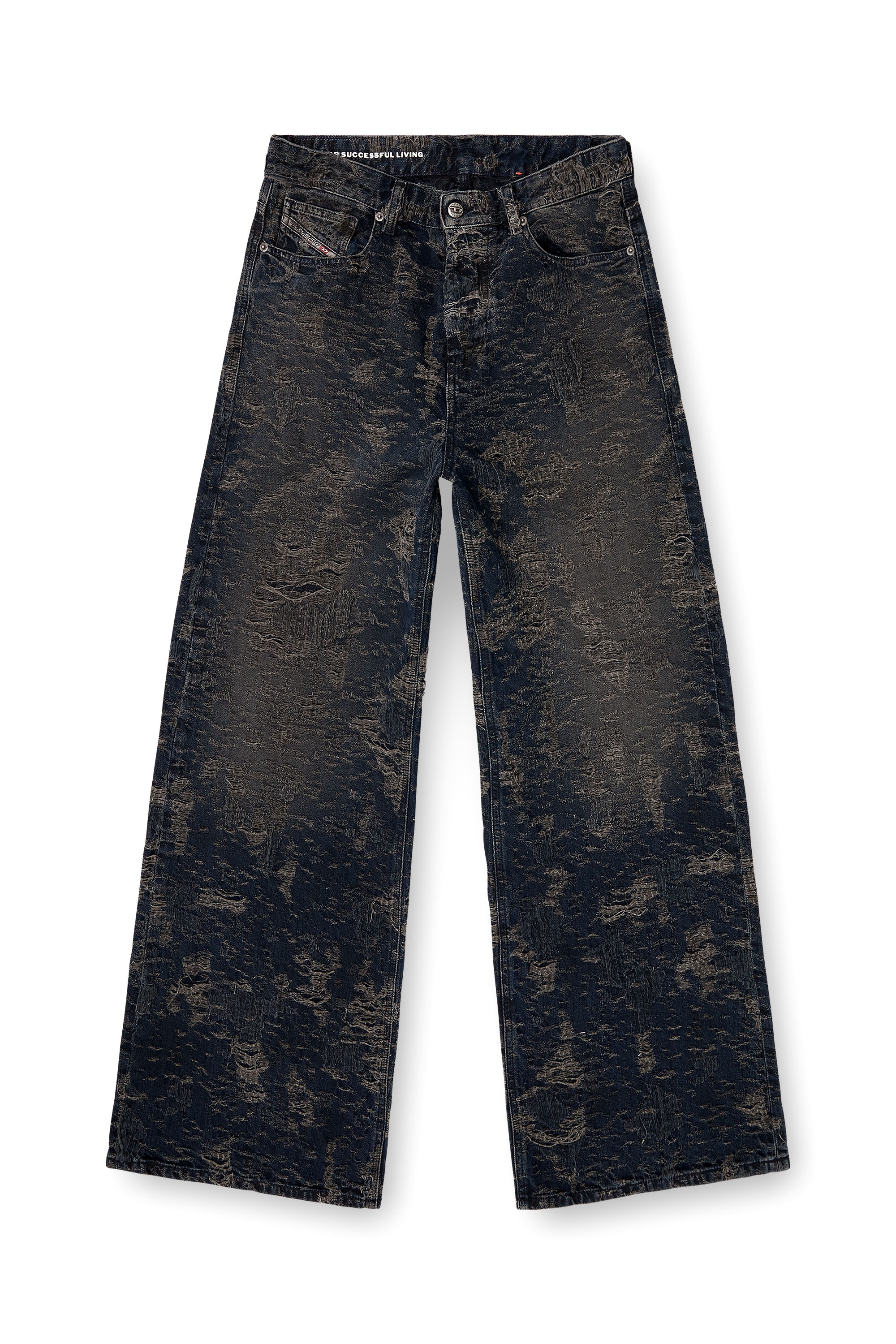Diesel - Relaxed Jeans 1996 D-Sire 007BV Femme, Noir/Gris foncé - Image 3