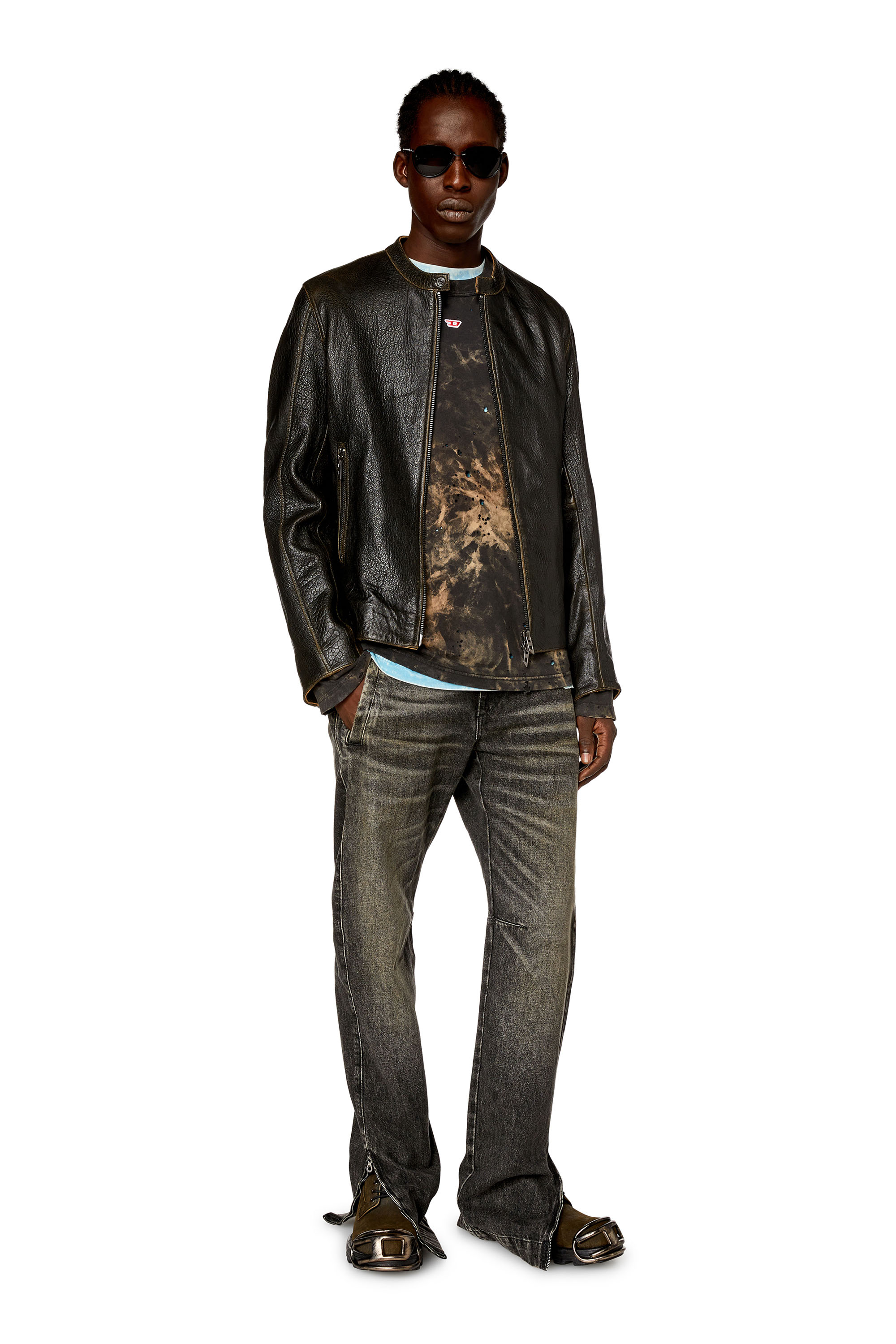 Diesel - Man's Regular Jeans D-Gene 0GHAA, Black/Dark grey - 4
