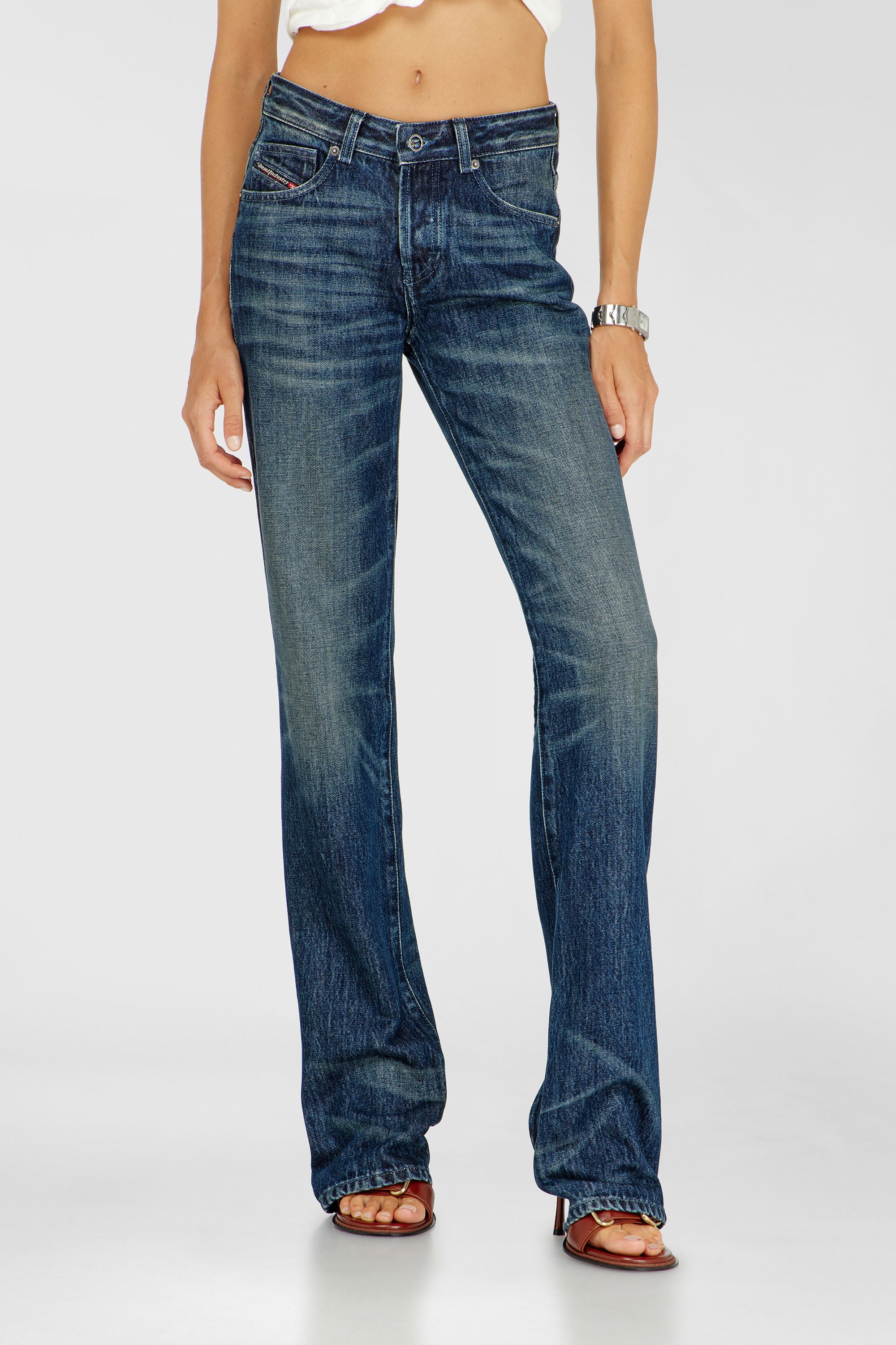 Diesel - Regular Jeans D-Heel 007FZ Mujer, Azul Oscuro - 1