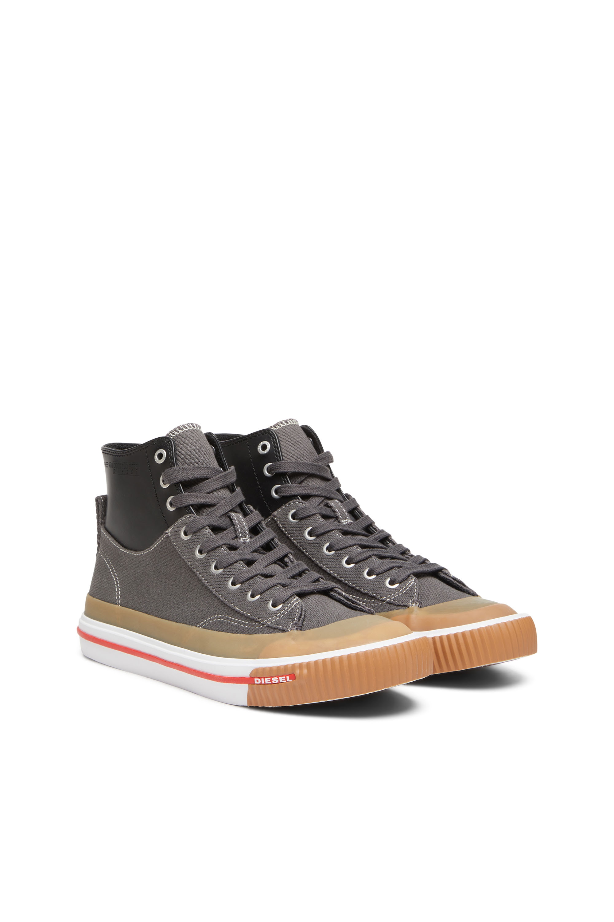 S-ATHOS MID Man: High-top sneakers in canvas and leather | Diesel