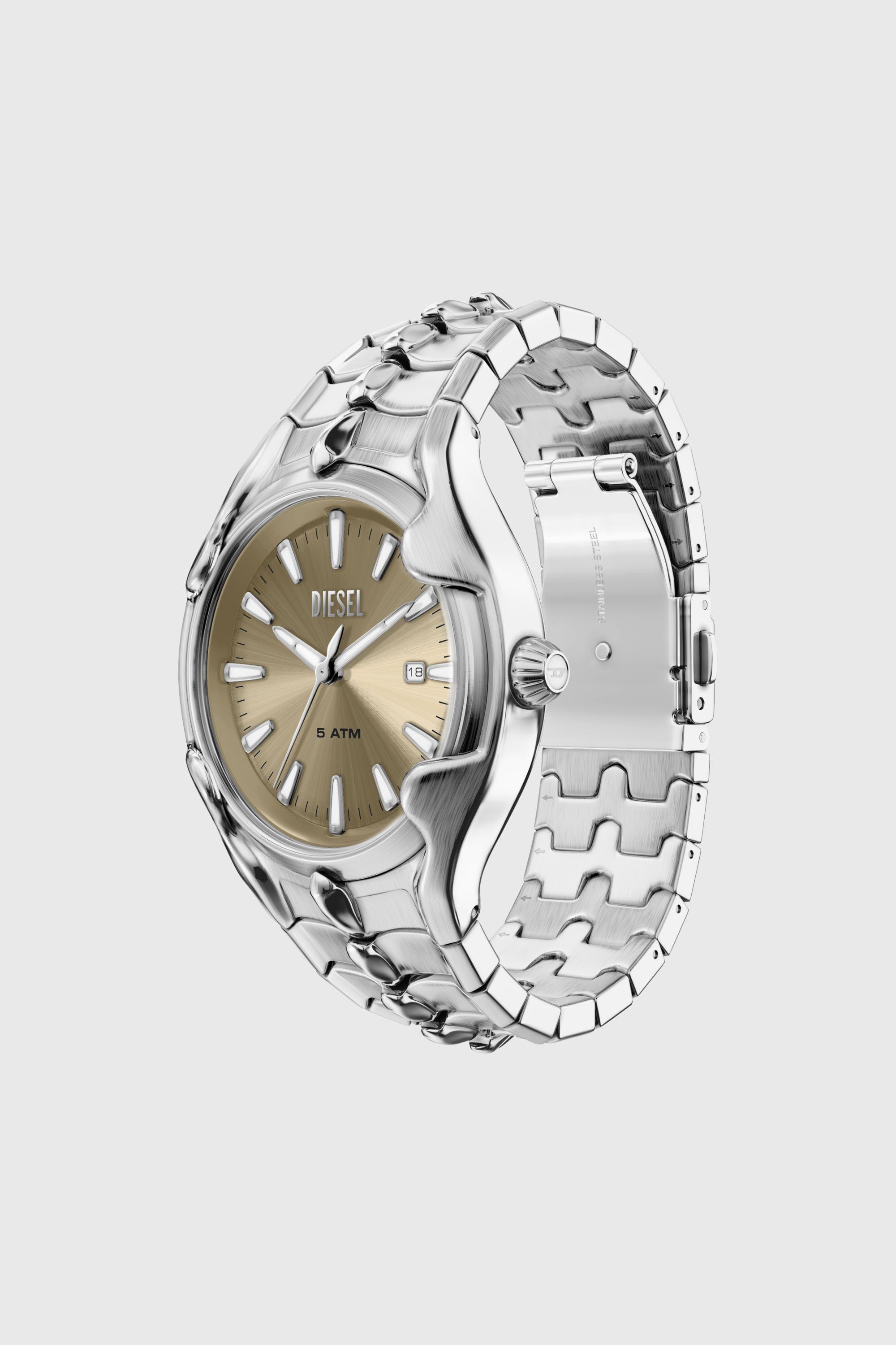 Diesel - DZ2234 WATCH, Reloj Vert de acero inoxidable Hombre in Plateado - 7
