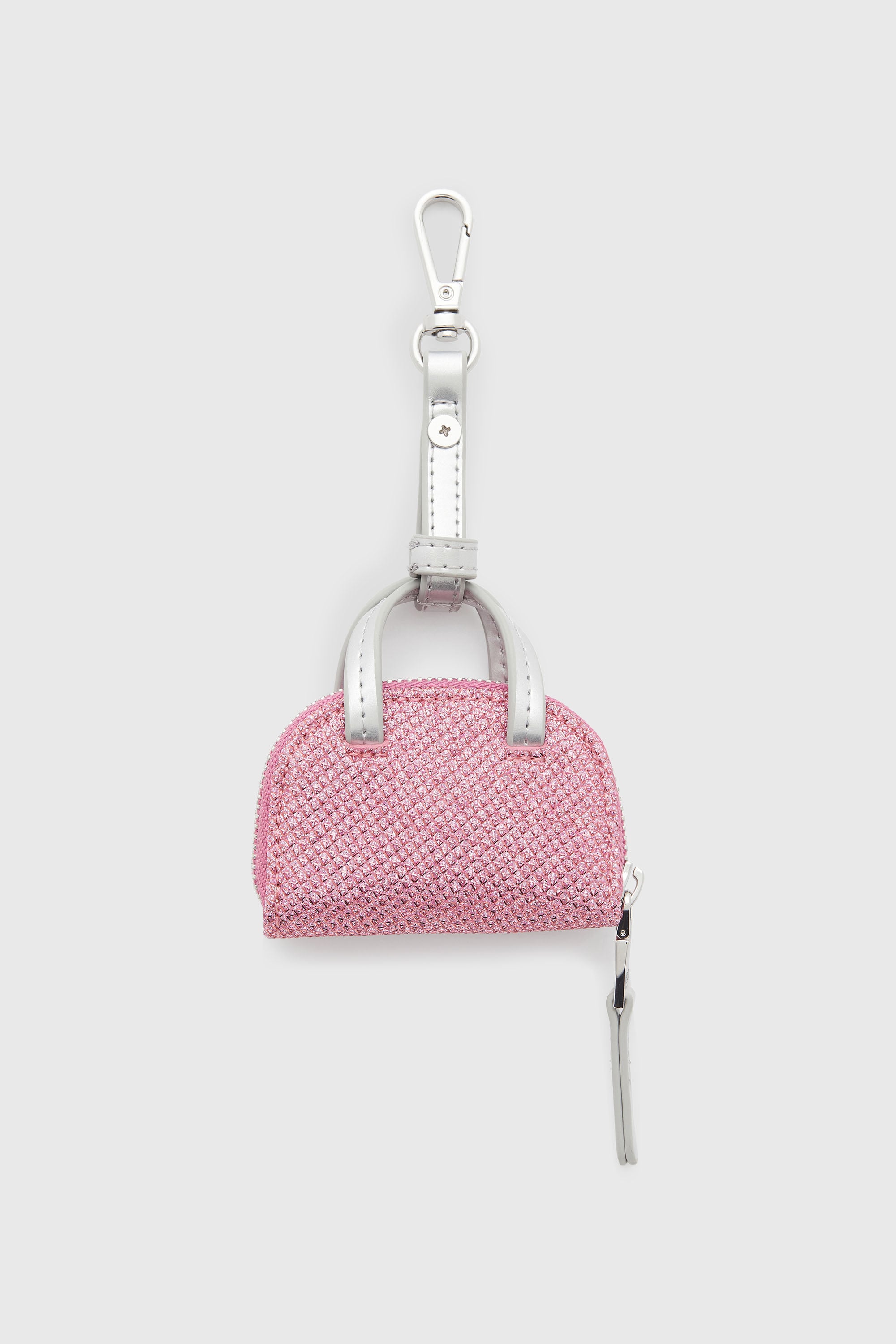Diesel - 1DR DOME CHARMS, Female's 1DR Dome - Charm in Lurex fabric in Pink - 2