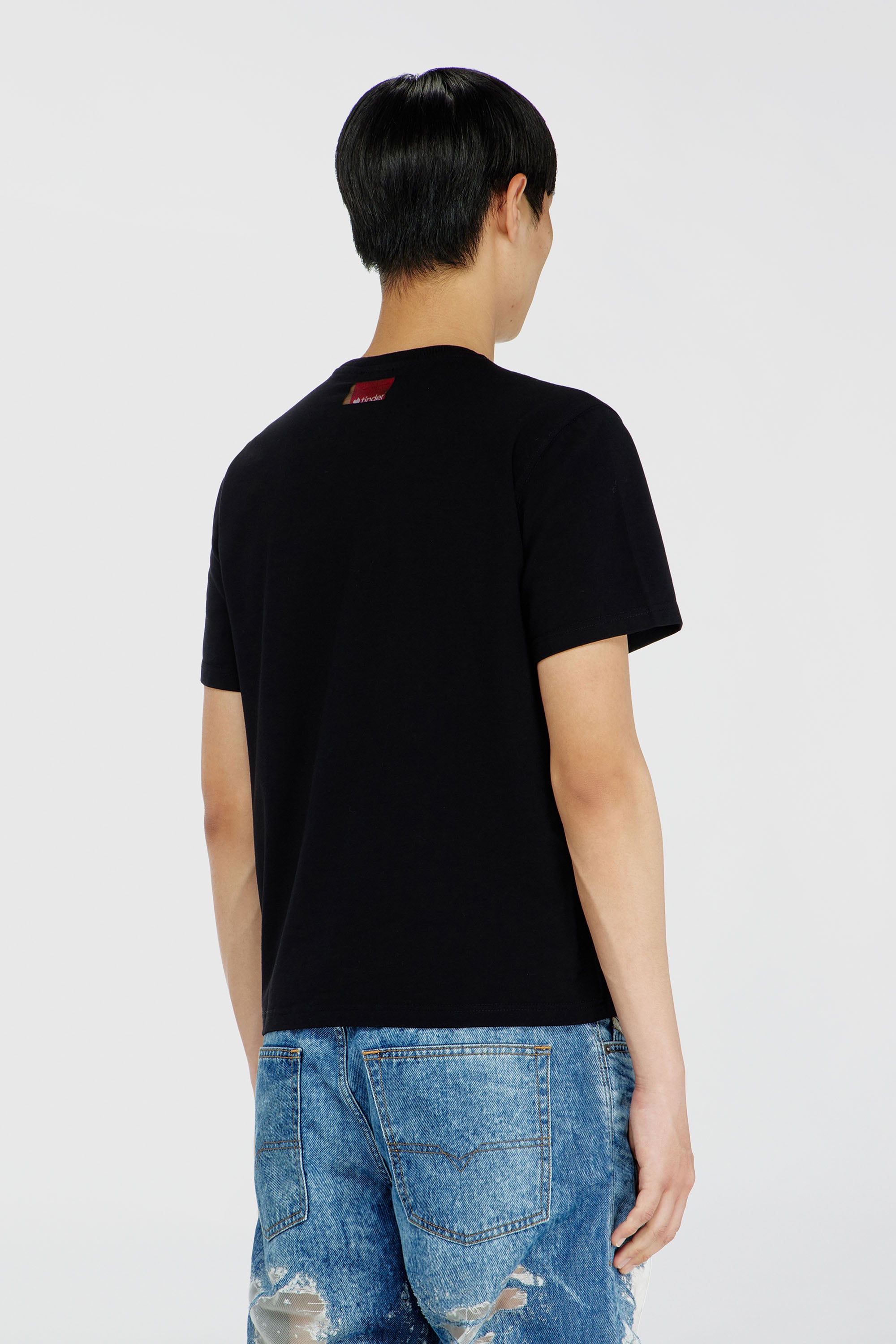 Diesel - PR-T-NOTS-CHI-R, Camiseta con logo For Successful Loving Unisex in Negro - 4