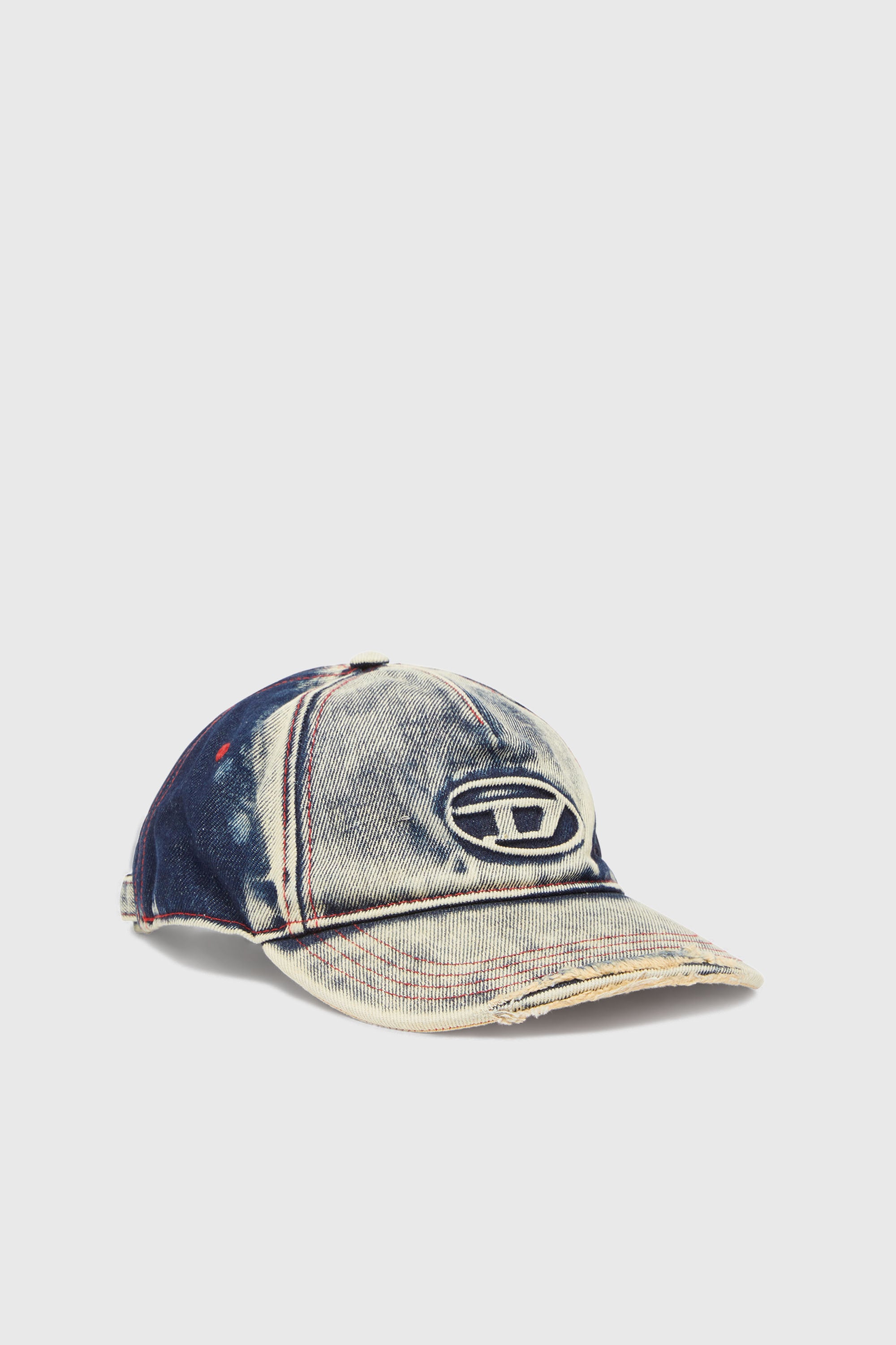 Diesel - C-SEYMON, Casquette de baseball en denim trait&eacute; Mixte in Polychrome - 1